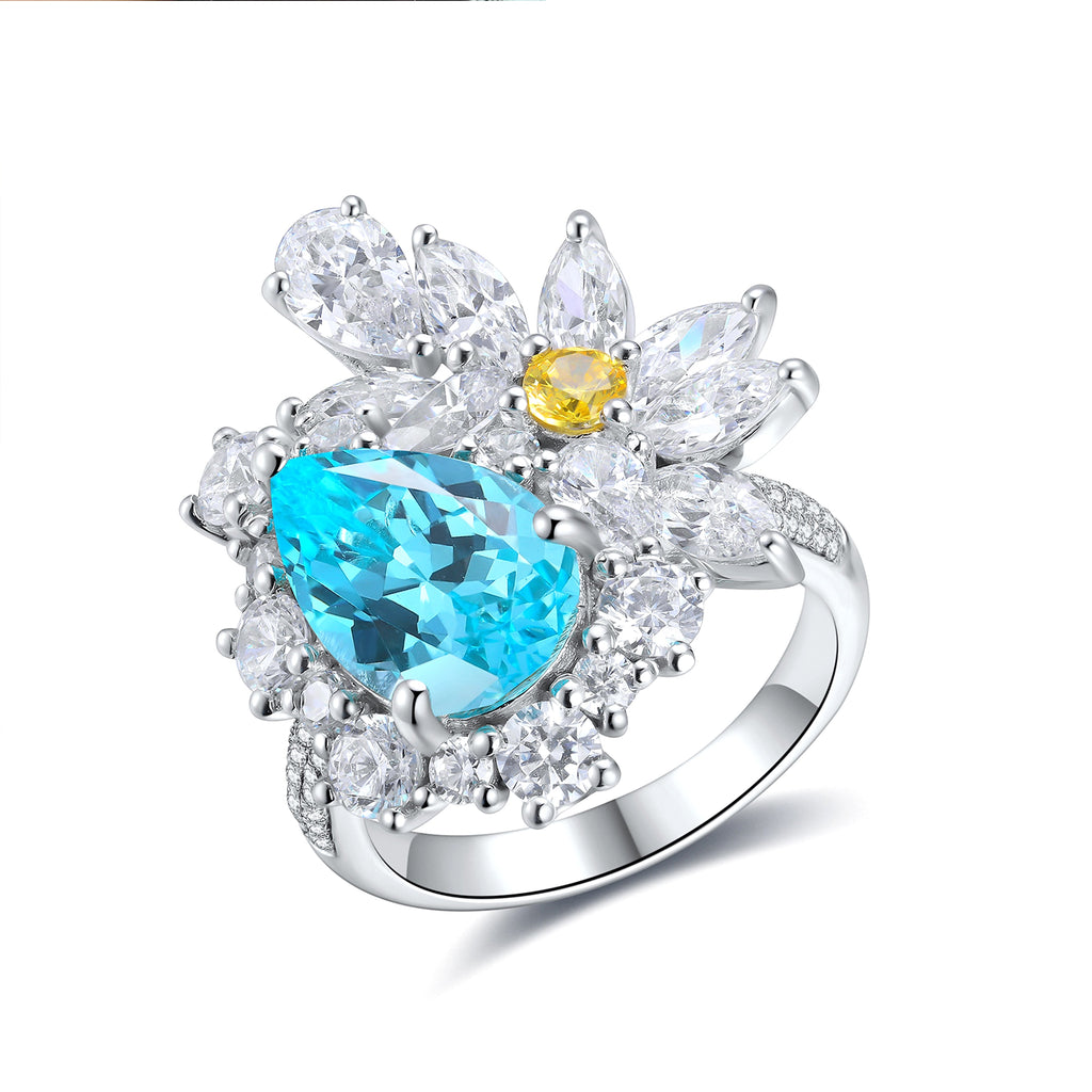 LuxeJewels™ – Cultivate Paraiba Diamond Ring - enhanced image 6