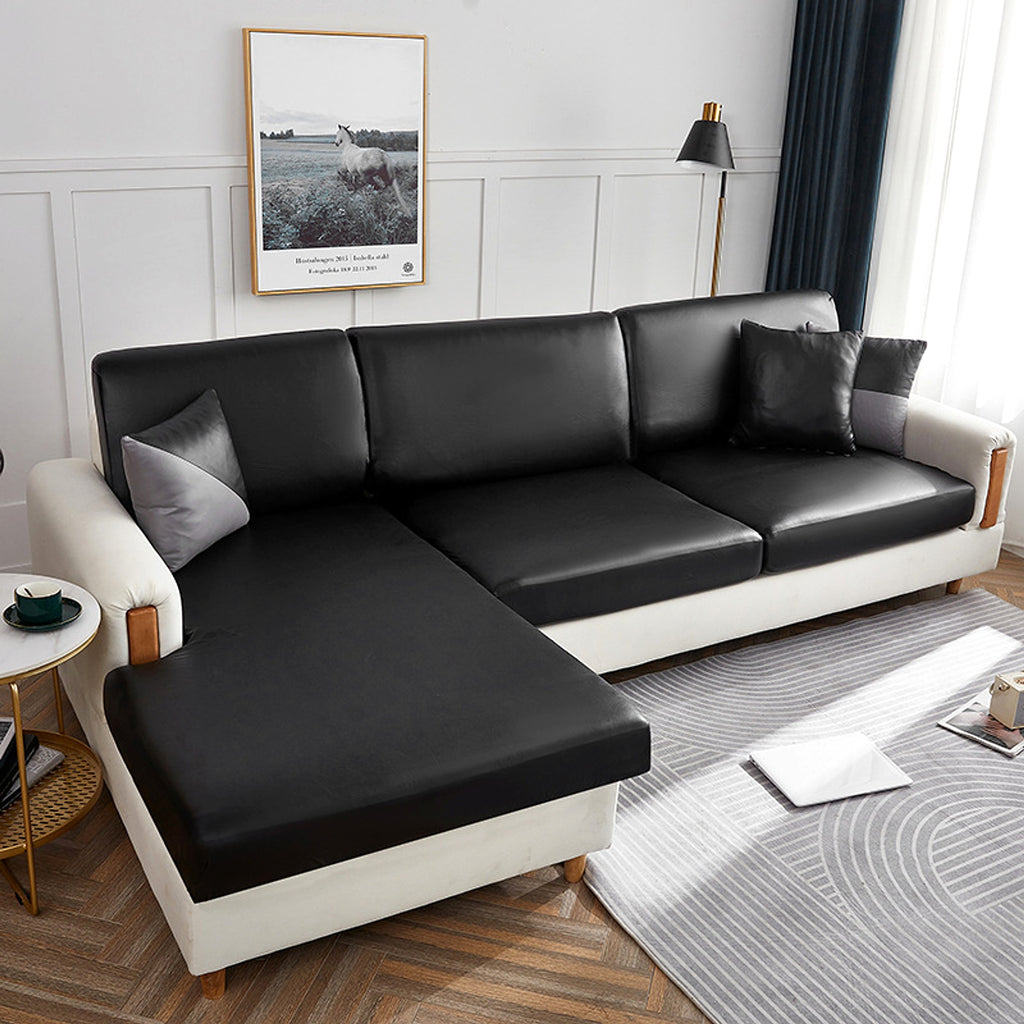 LuxFit™ – Elastic Waterproof Leather-Style Sofa Slipcover - enhanced image 6