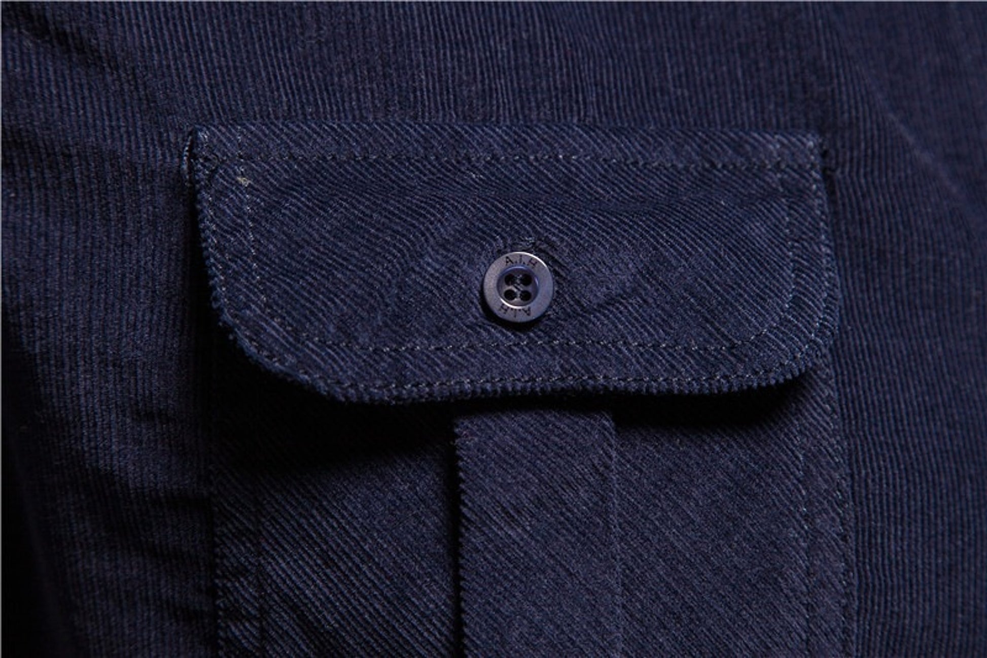 Men DressShirt College Tops Longsleeve Blue - enhanced image 6