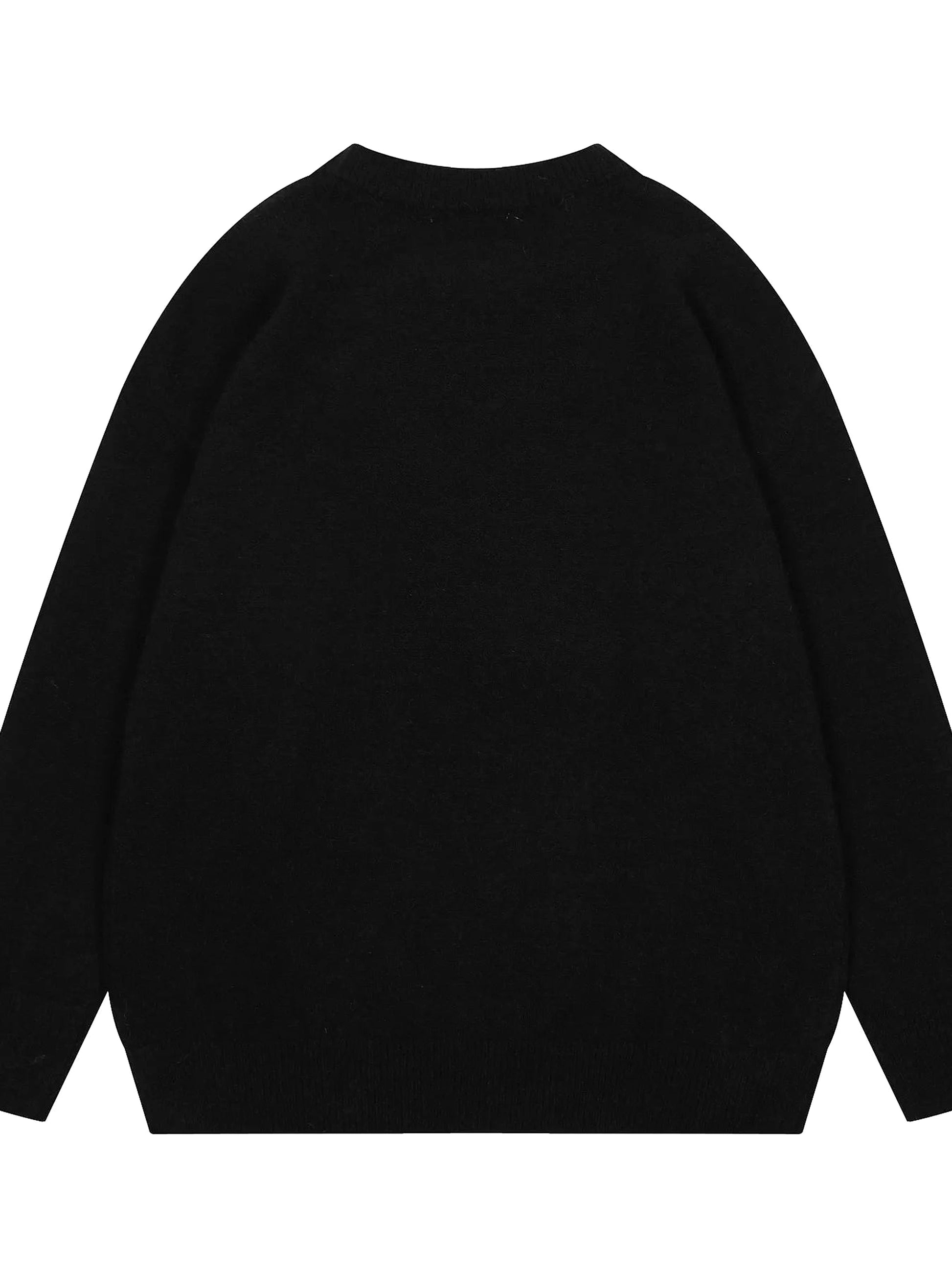 Men's Artistic Eye Graphic Long Sleeve Sweater - enhanced image 6