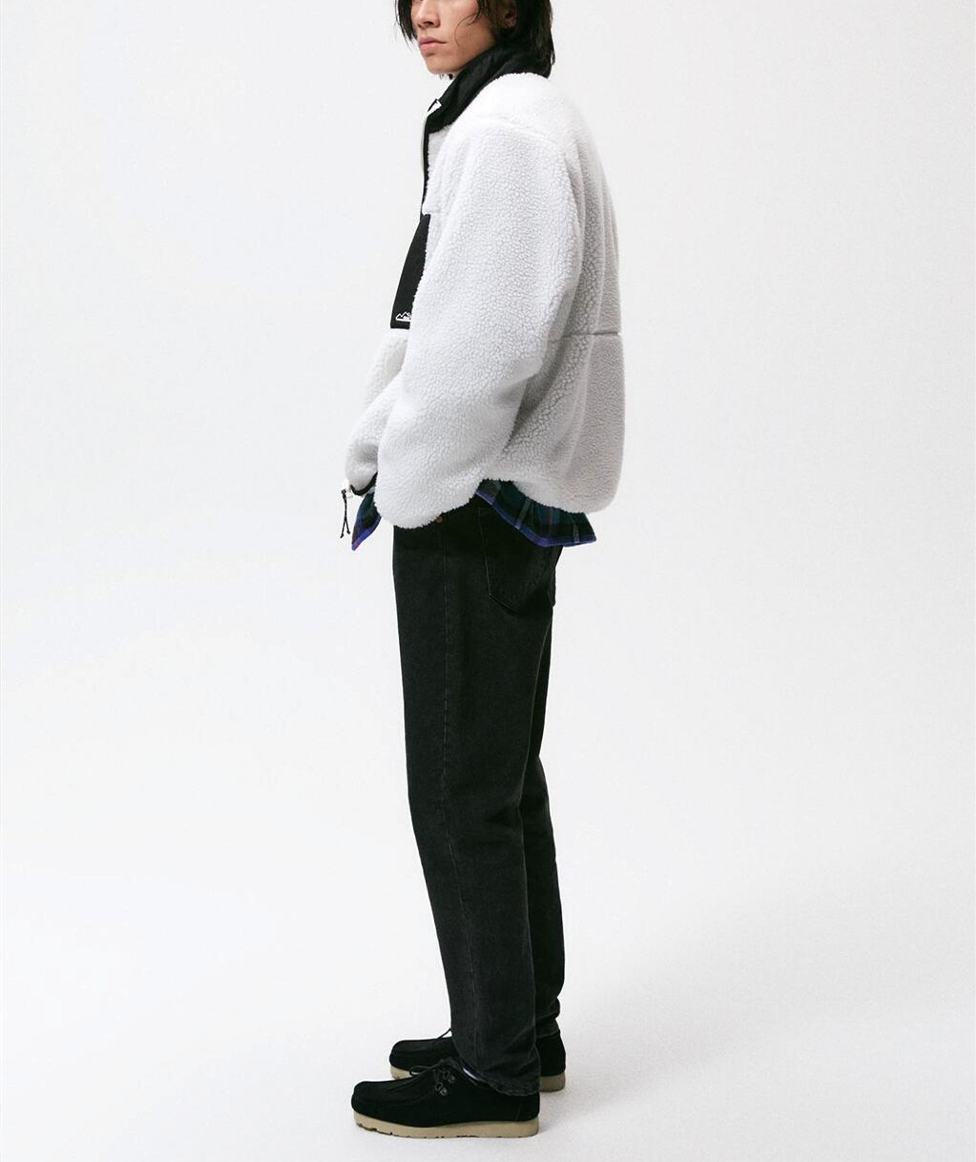 Men's Autumn And Winter Stitching Fleece Jacket Coat - enhanced image 6