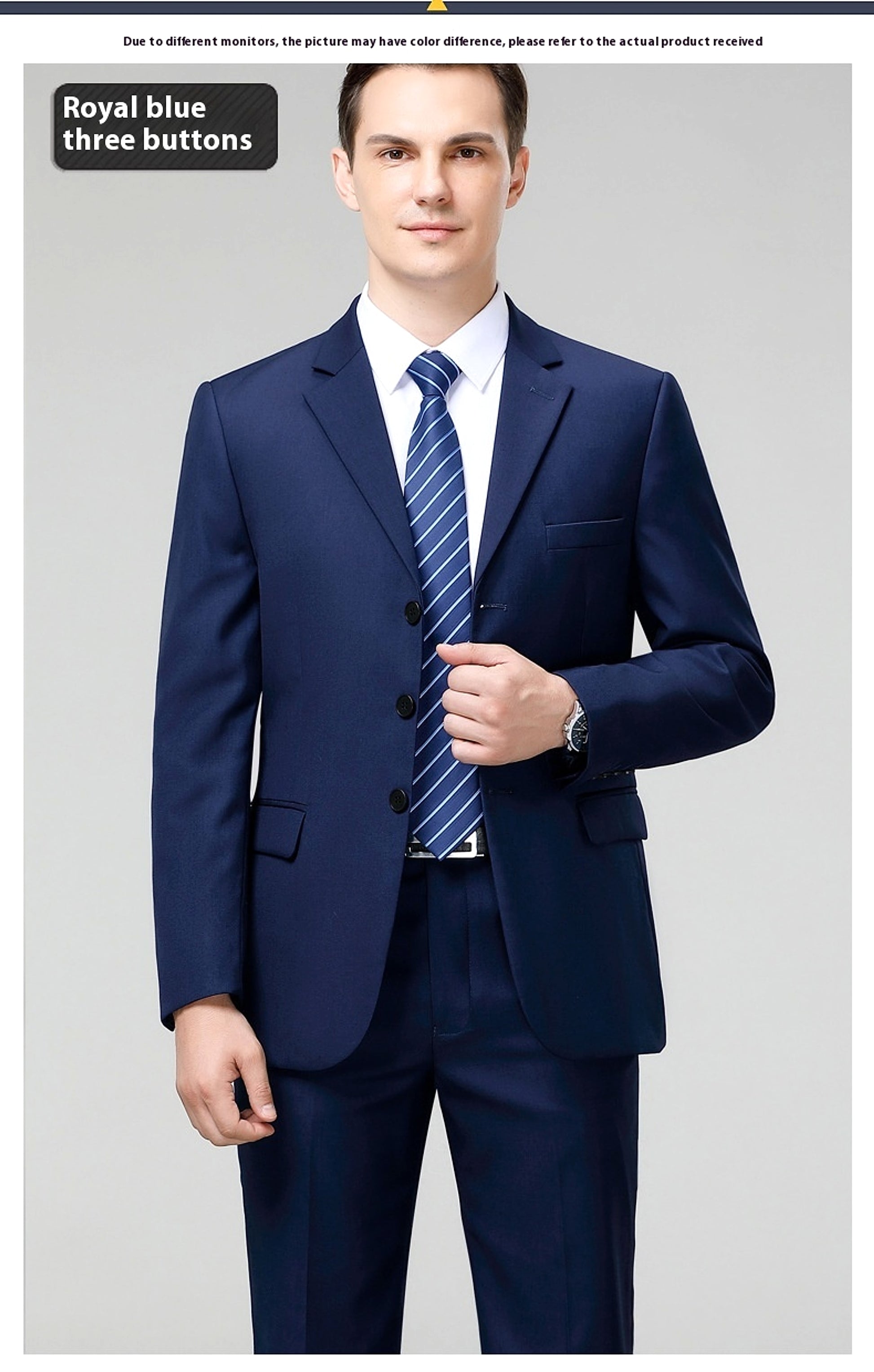 Men's Business Formal Groom Dress Wedding - enhanced image 6