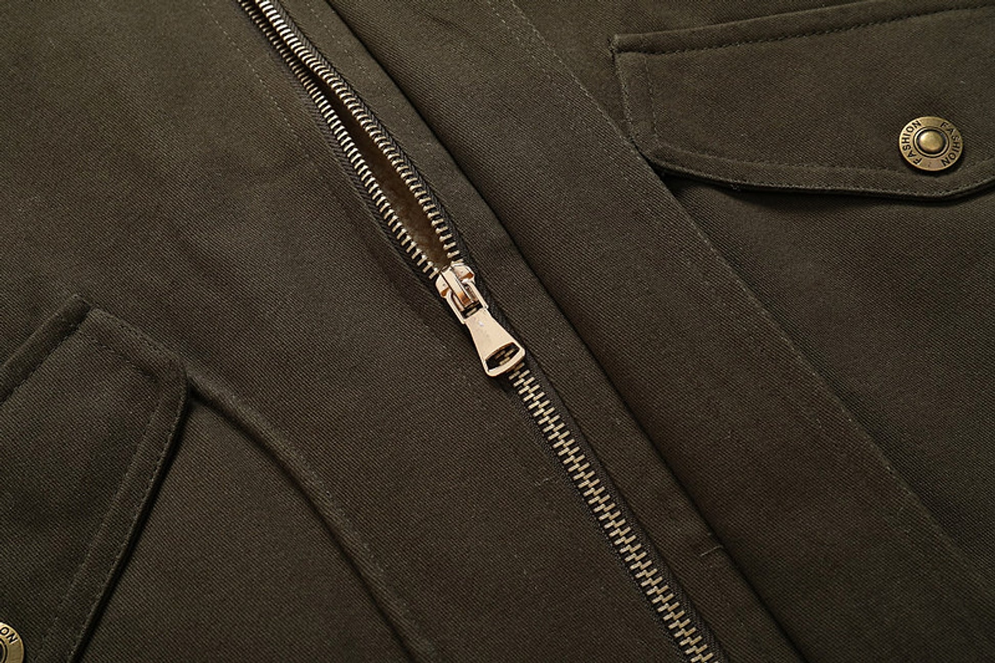 Men's Fashion Casual Fleece-lined Washed Coat - enhanced image 6