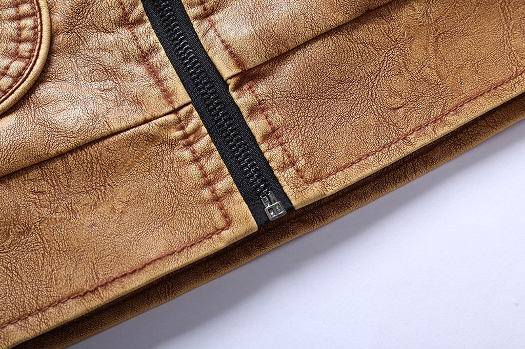 Men's Fashion Casual Polo Collar Zipper Jacket - enhanced image 6
