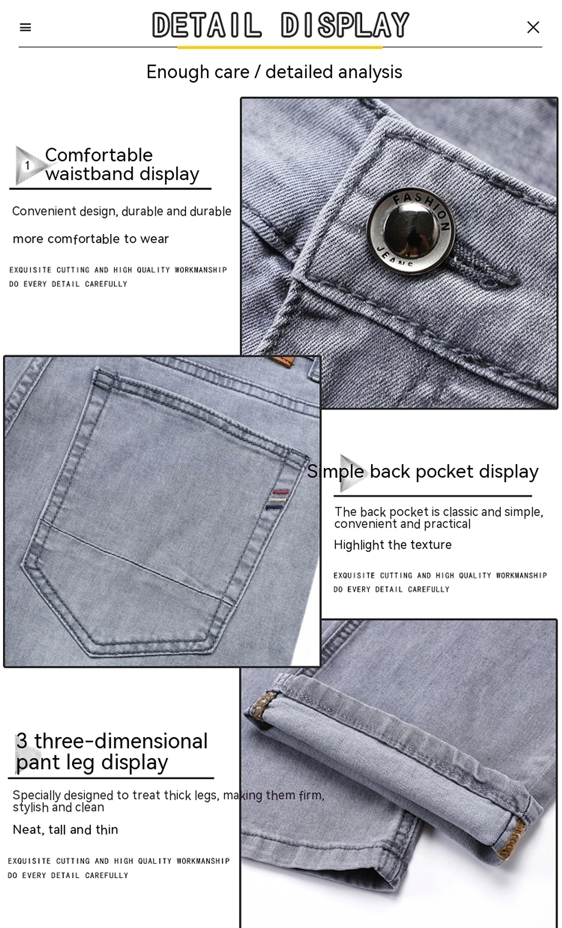 Men's Fashion Loose Casual Long Pants (Jeans & Pants) - enhanced image 6