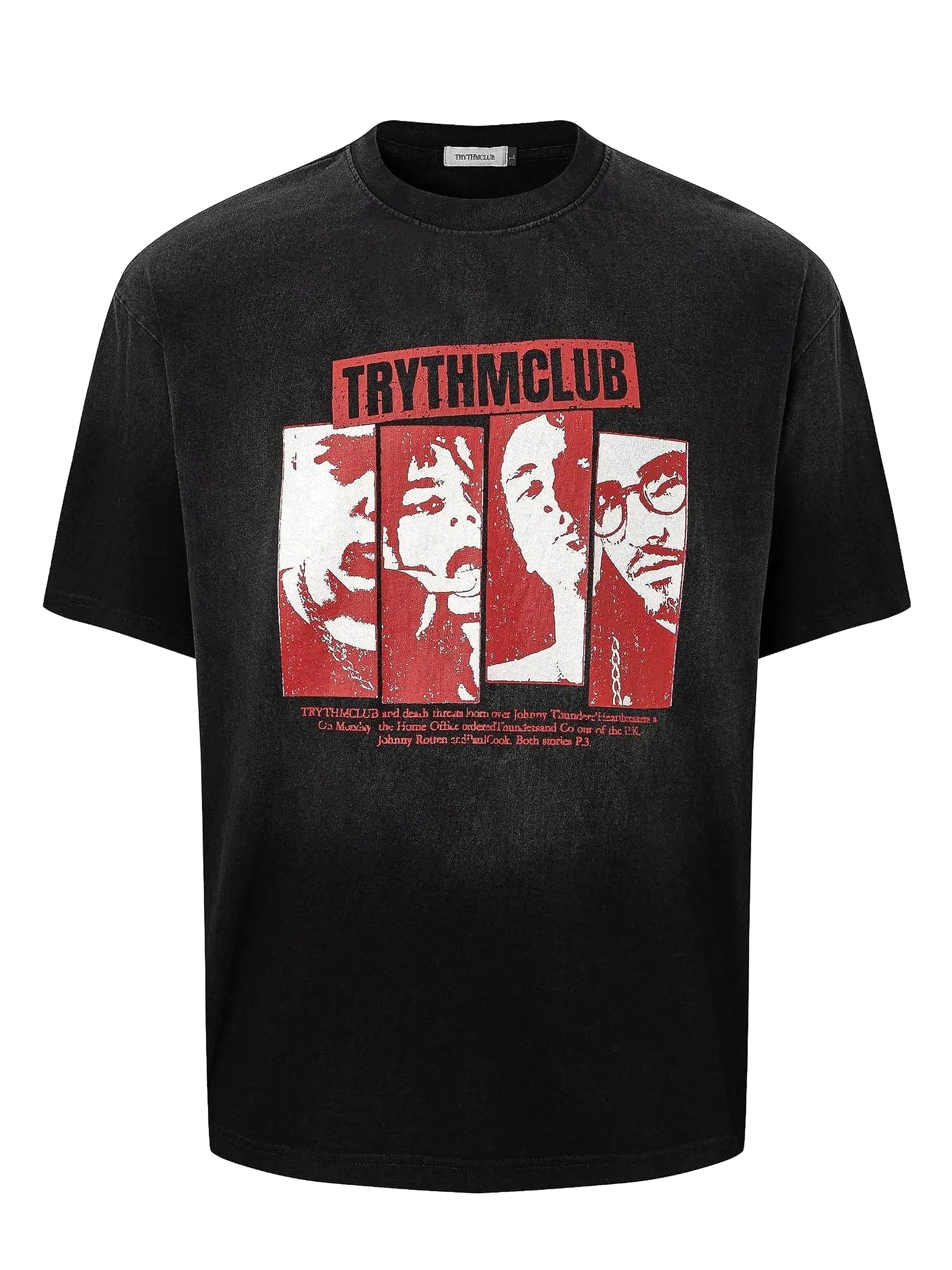 Men's Graphic Short Sleeve Oversized T-Shirt - enhanced image 6