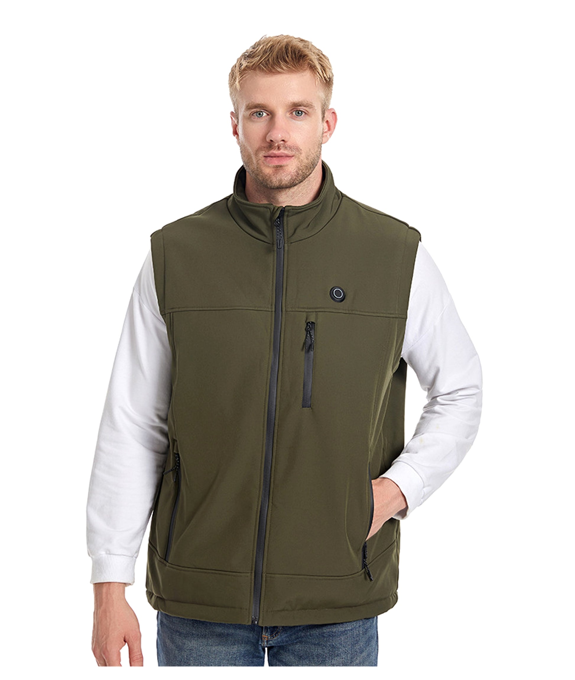 Men's Heated Softshell Vest – Rechargeable Thermal Outdoor Sportswear - enhanced image 6
