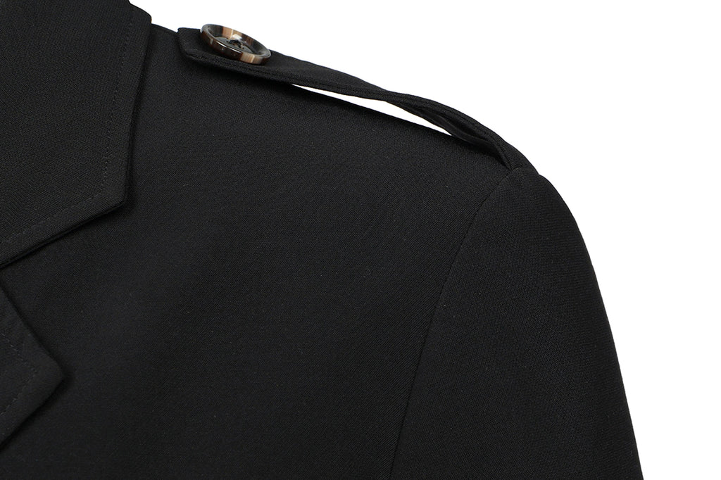 A Men's Hunting Clothes Medium Length Men's Casual Suit Trench Coat - enhanced image 6