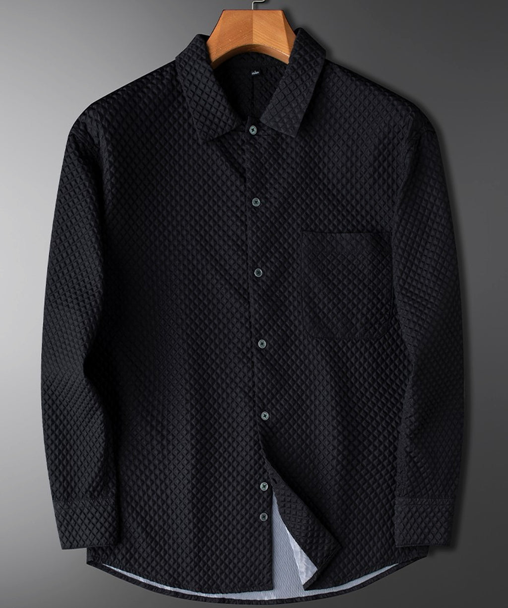 Men's Long Sleeve White DressShirt - enhanced image 6