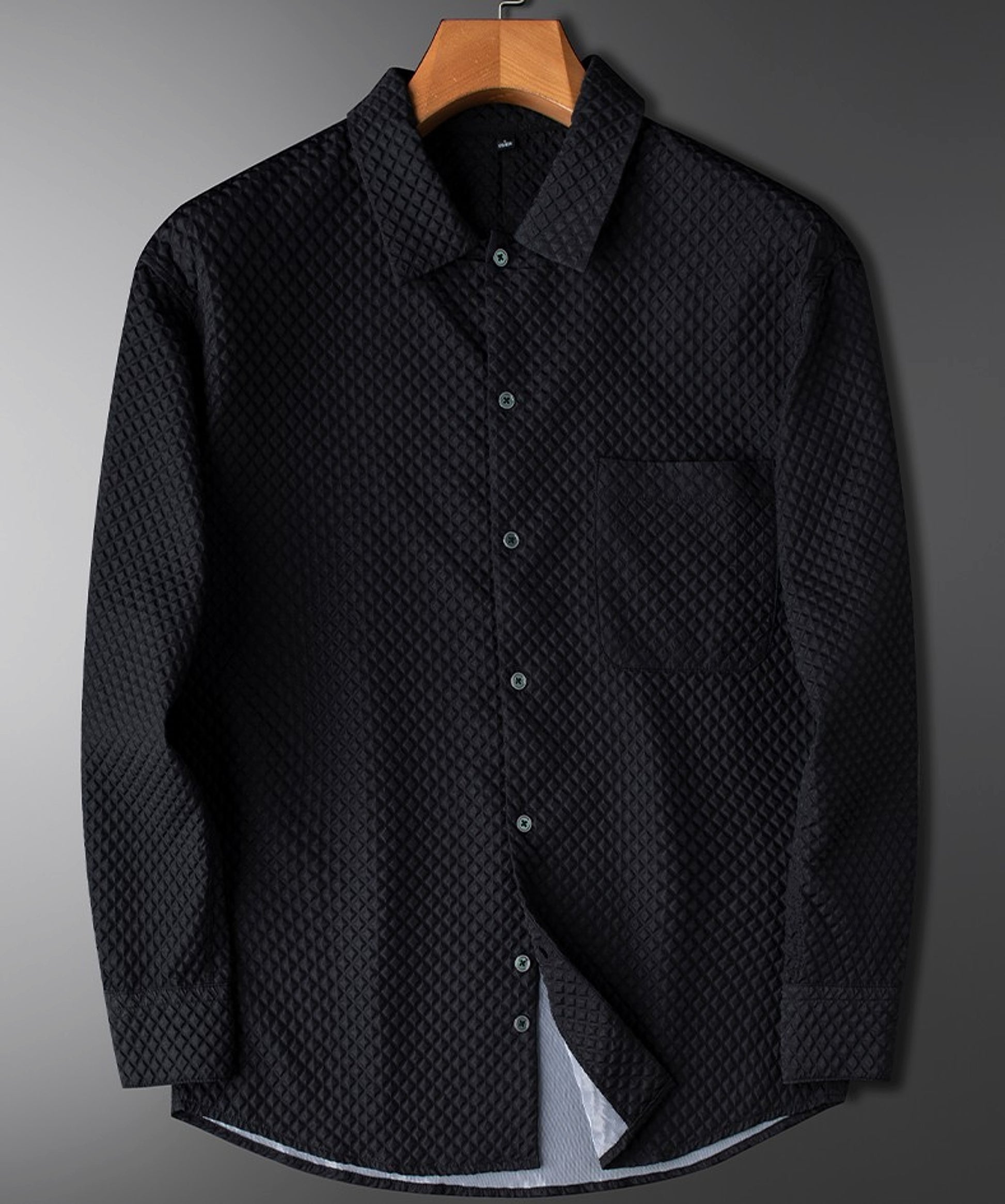 Men's Long Sleeve White DressShirt - enhanced image 6