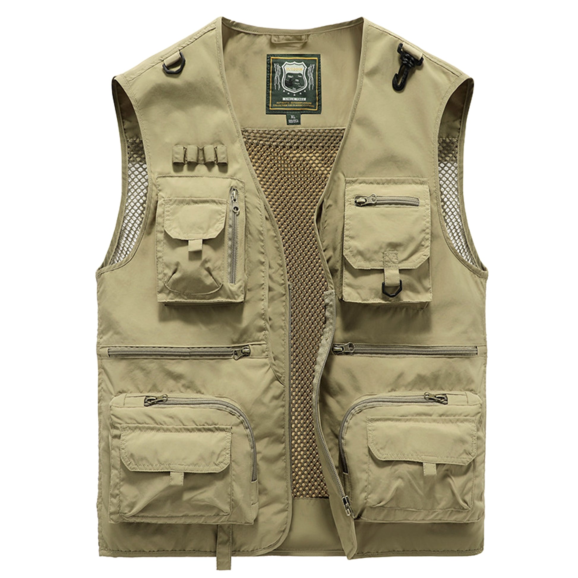 Safari waistcoat multi-pocket men jacket - enhanced image 6
