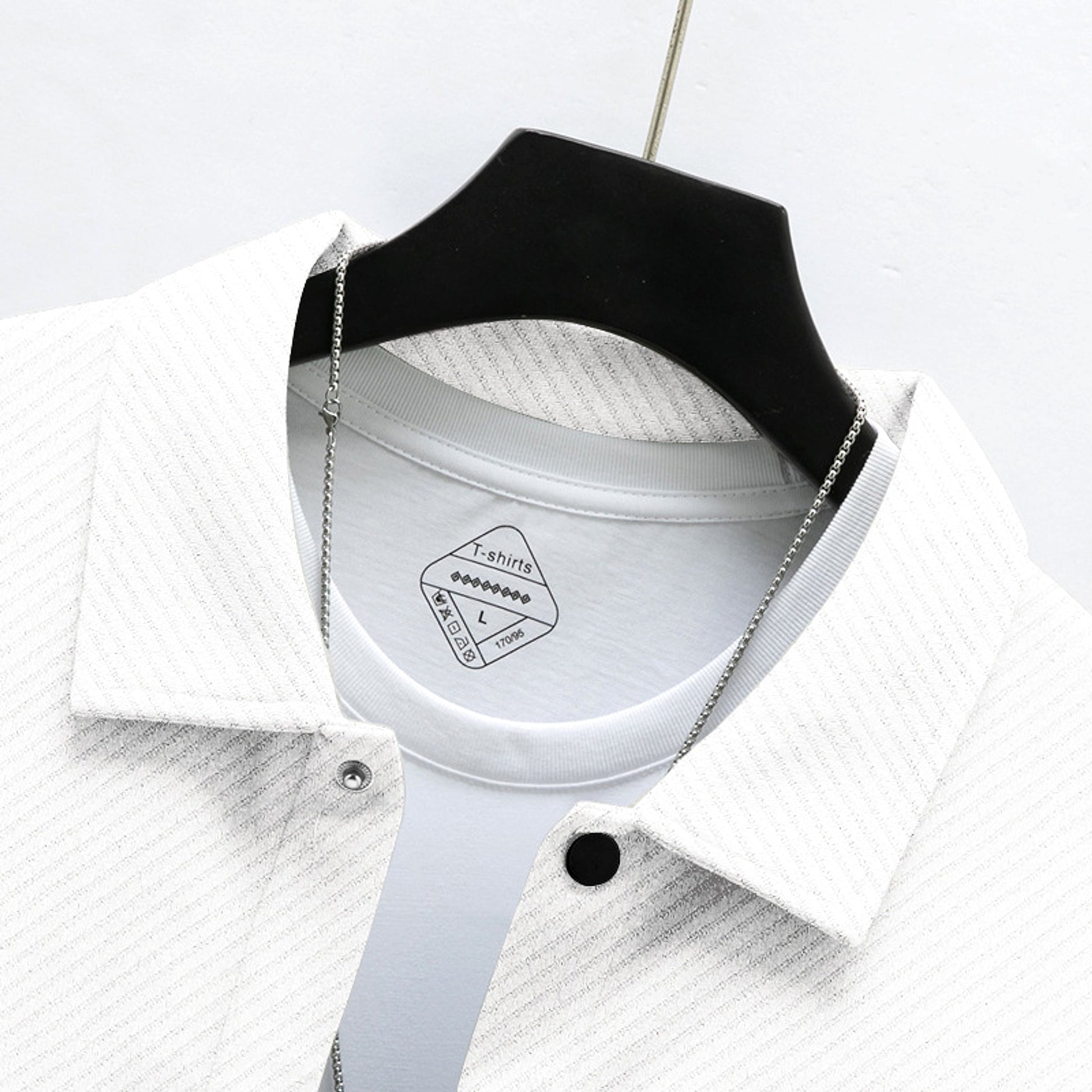 Men's Retro Casual Jacquard Knitted Lapel Shirt Jacket - enhanced image 6