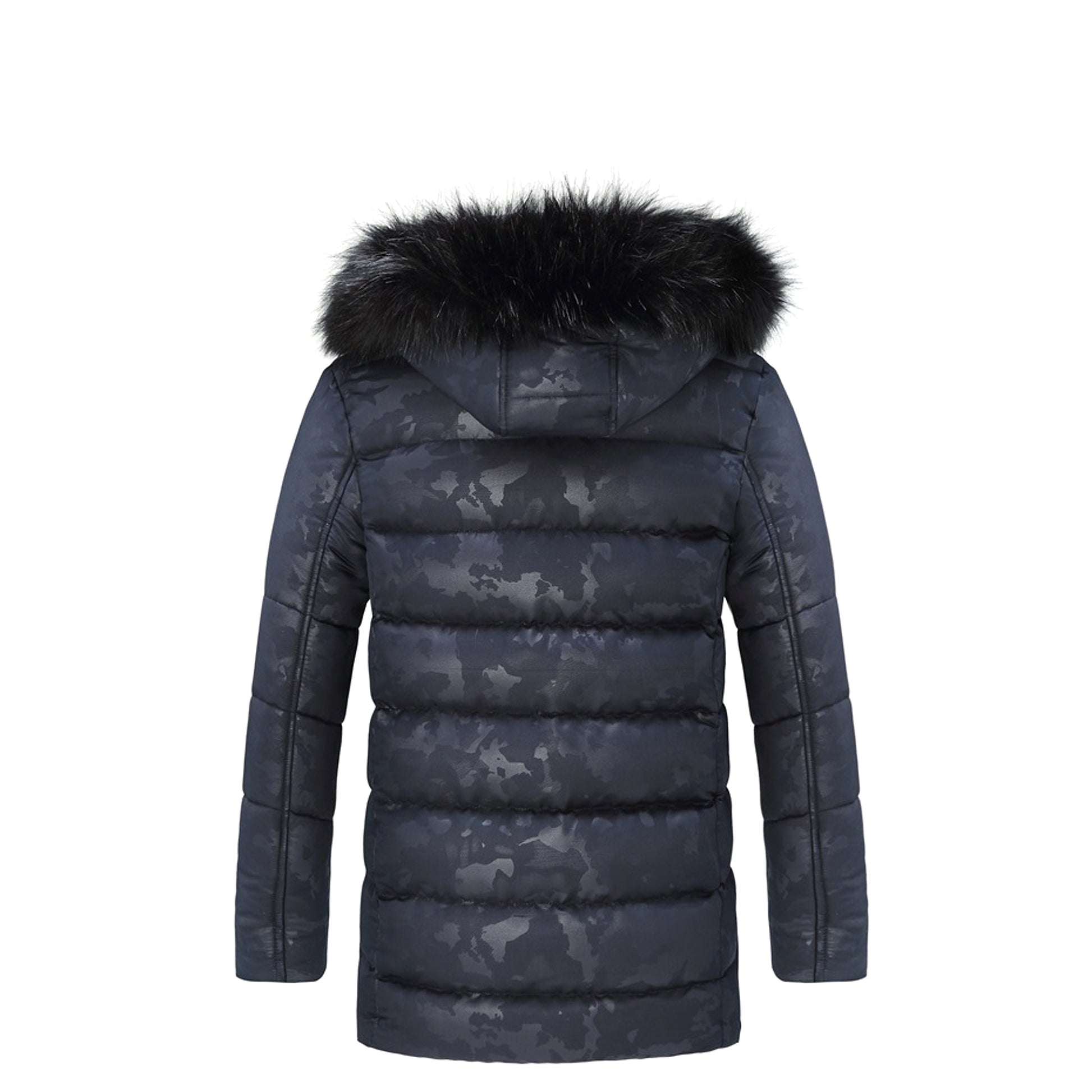 Men's Short Thickened Winter Outdoor Cotton-padded Clothing British Fur Collar Coat Jacket - enhanced image 6