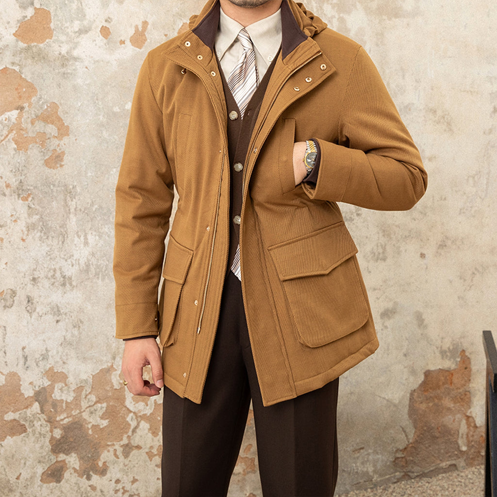 Men's Slim Hooded Casual Jacket - enhanced image 6