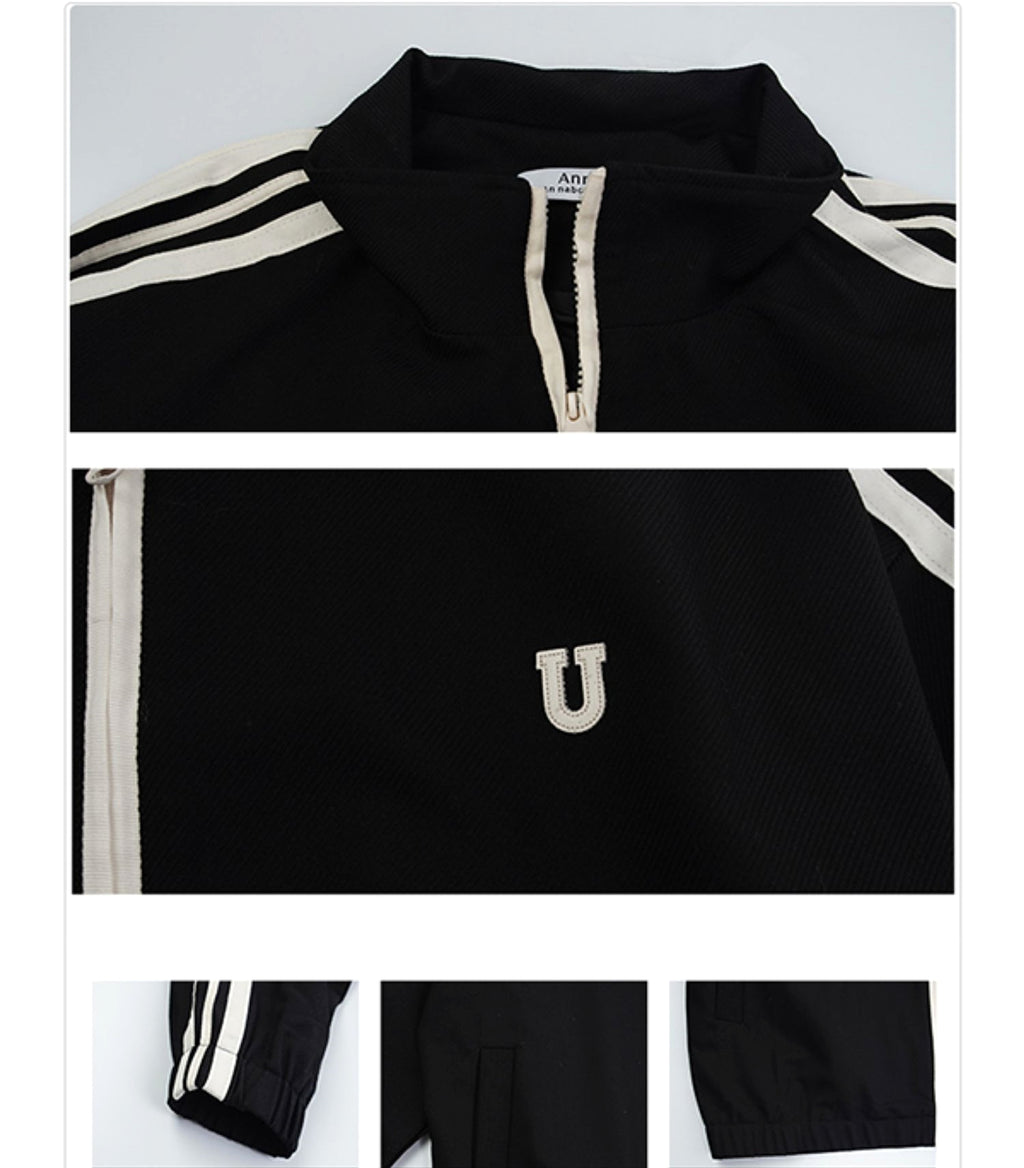 Men's Solid Color Cardigan Sweater Casual Pants Two Piece Set - enhanced image 6