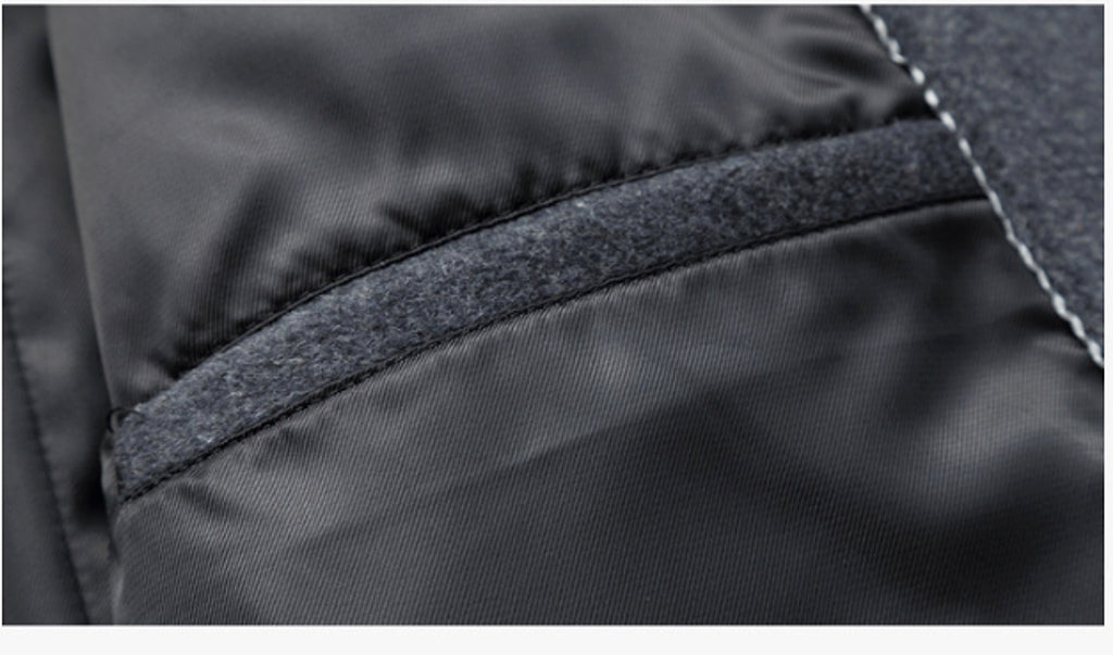 Men's woolen coat slim fit trench coat - enhanced image 6