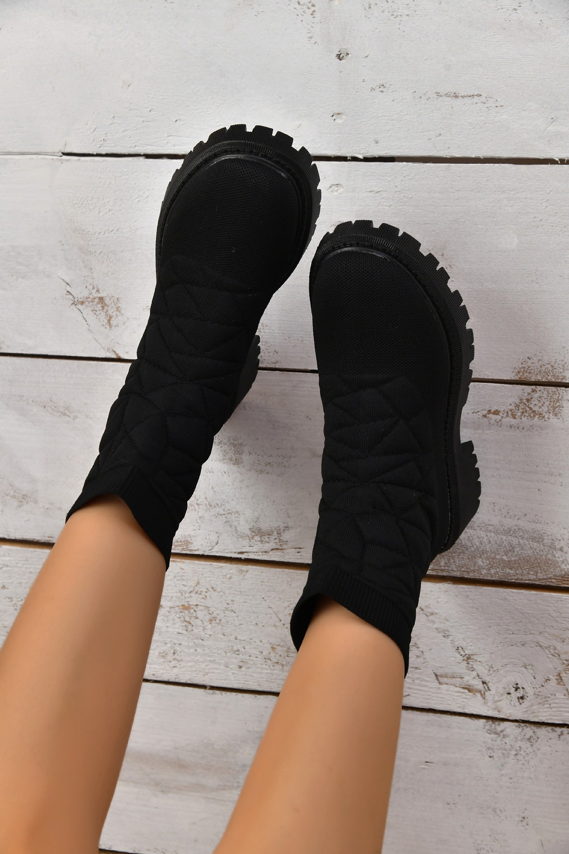 New Women's Flying Woven Sports Short Boots Women - enhanced image 6