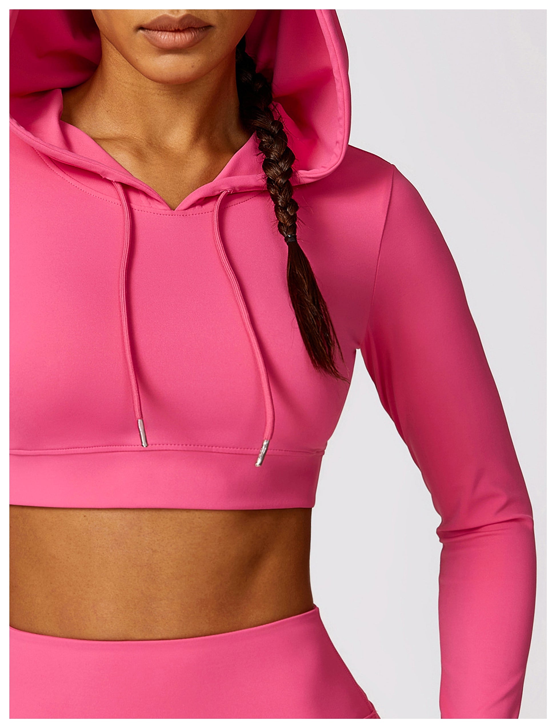 Outdoor Running Hooded Top Yoga Leggings - enhanced image 6