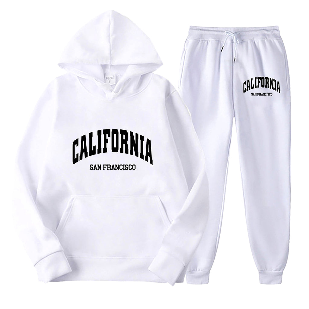 Plus Size Fleece-lined Sweater Suit Men's Long Sleeve Tracksuit - enhanced image 6