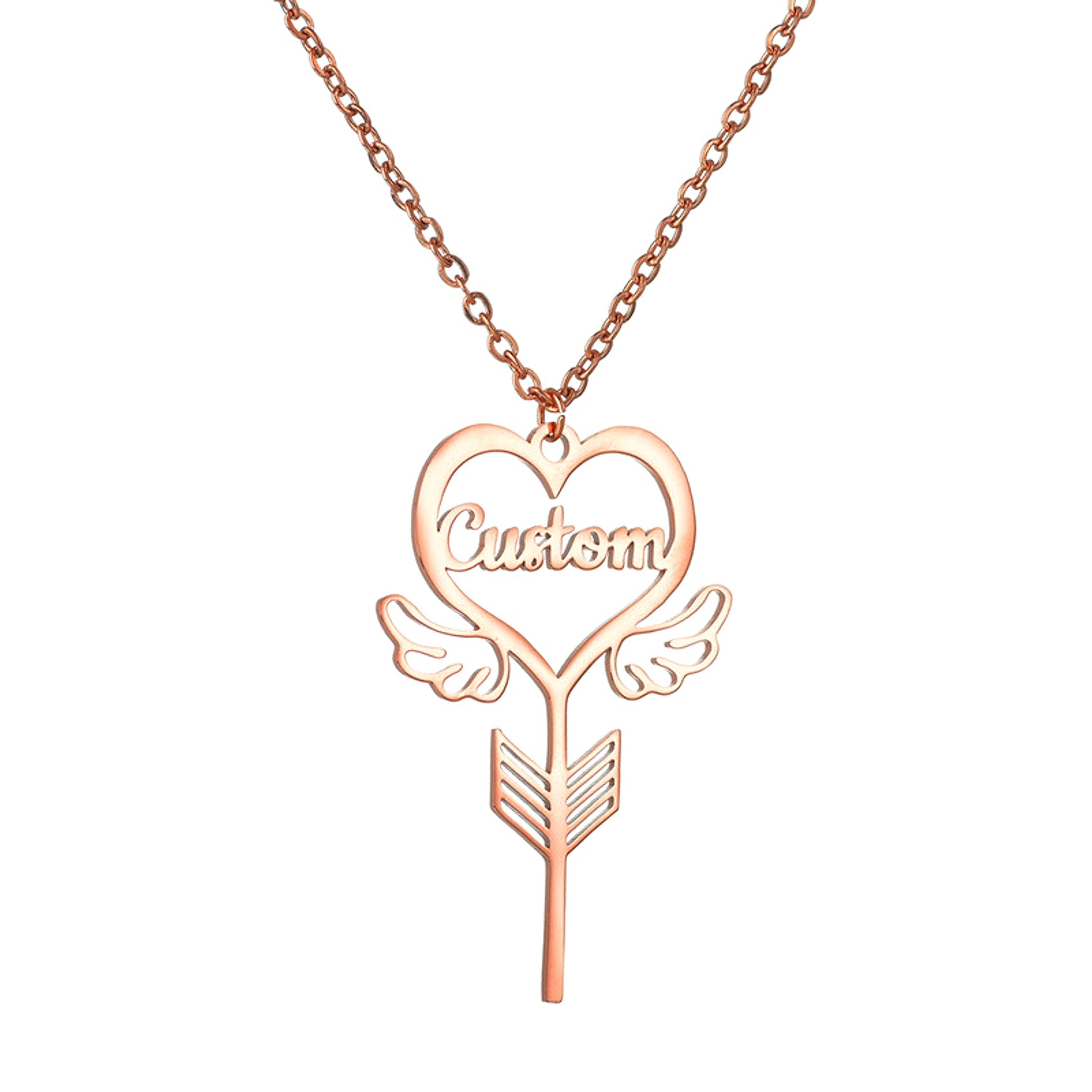 Popular Name Necklace Small Design Sense Love Butterfly Shape Key Pendant Necklace Gift - enhanced image 6