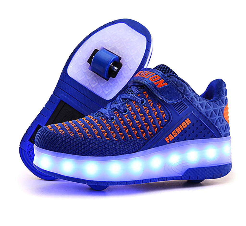 Rechargeable Heelys New Style Children'S Men'S And Women'S Shoes Pulley Student Single And Double RollerAdult Skates - enhanced image 6