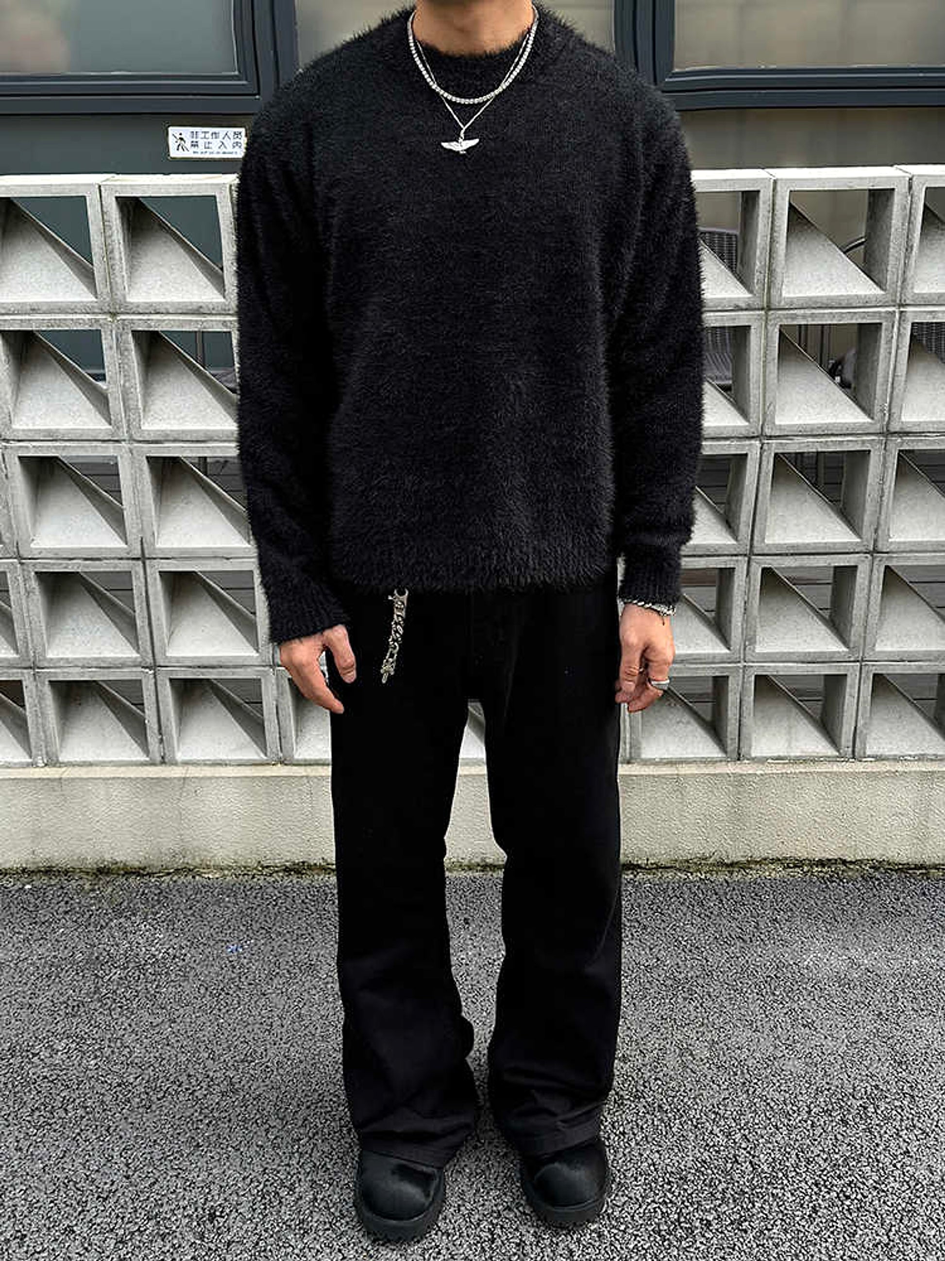 Retro Mink-like Knitted Long-sleeved Top - enhanced image 6
