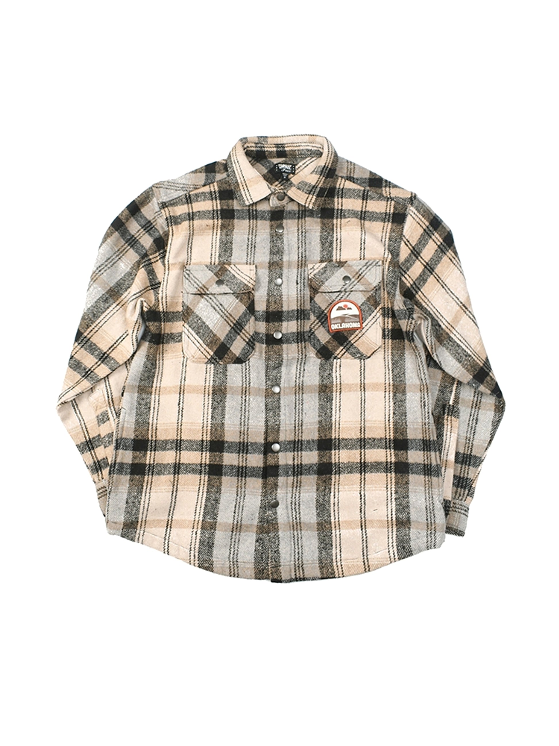 Retro Street Lightning Flame Loose DressShirt Men - enhanced image 6