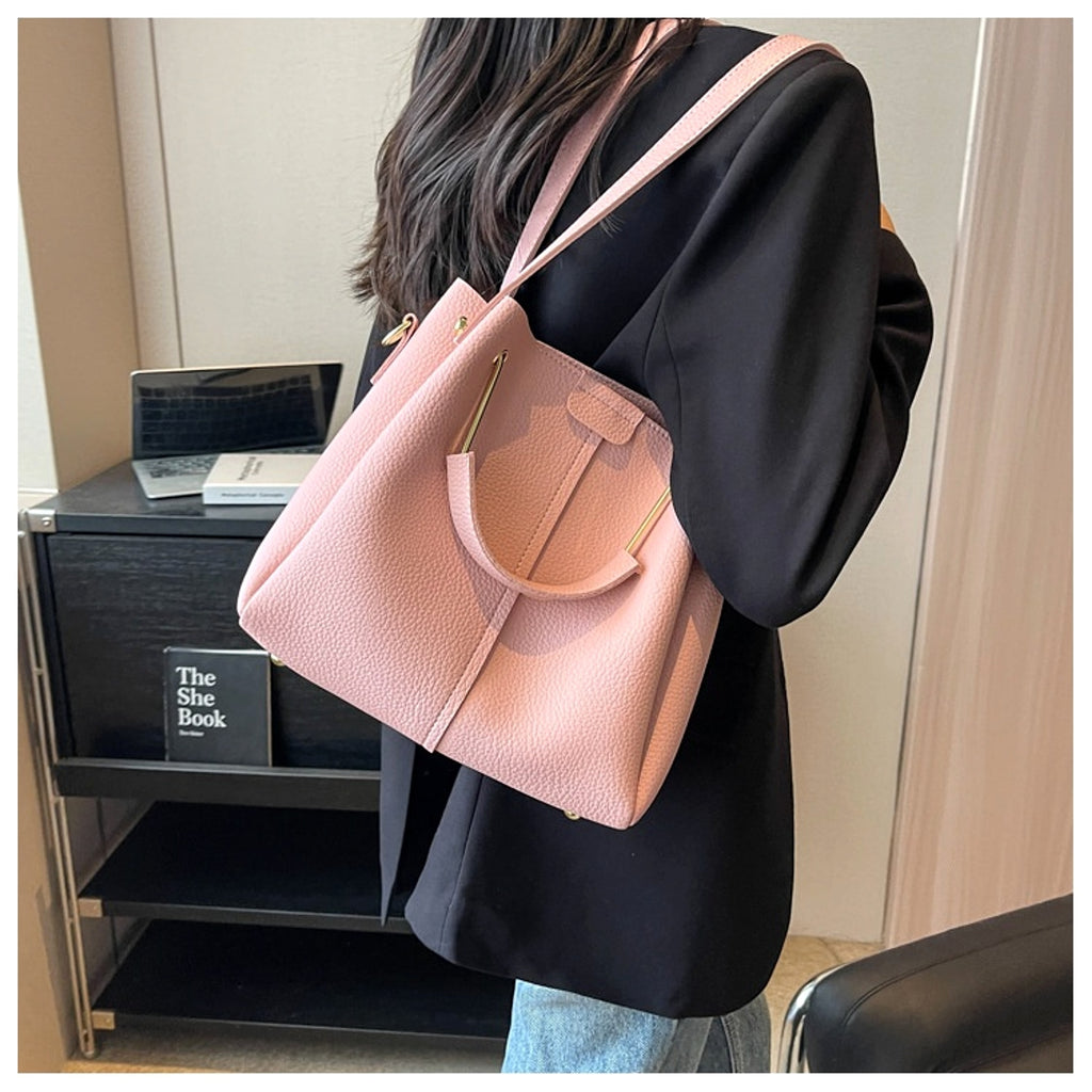 Roselle™ – Textured Mini Bucket Bag (Korean Style) - enhanced image 6
