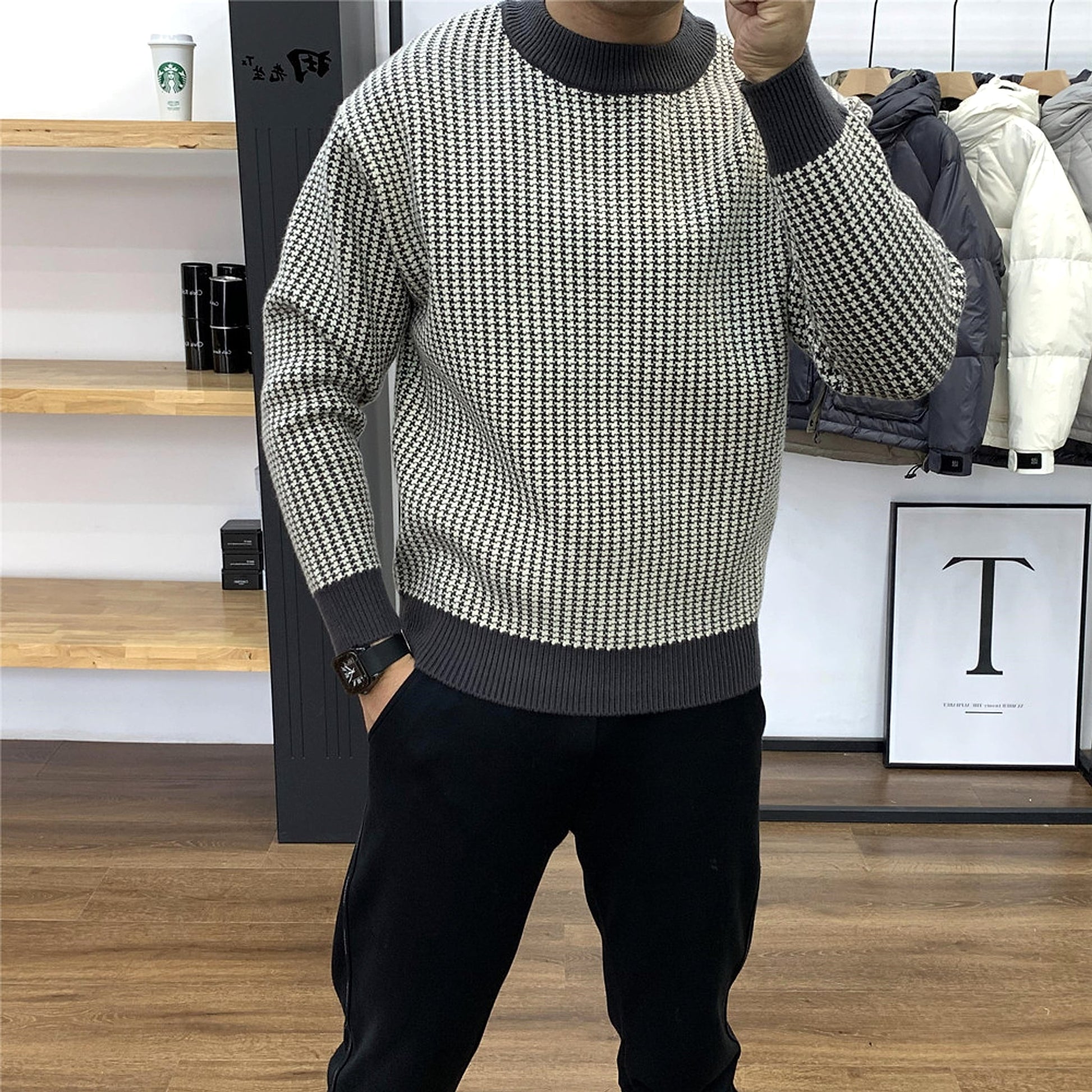 NordKnit™ – Classic Plaid Slim Fit Pullover - enhanced image 6