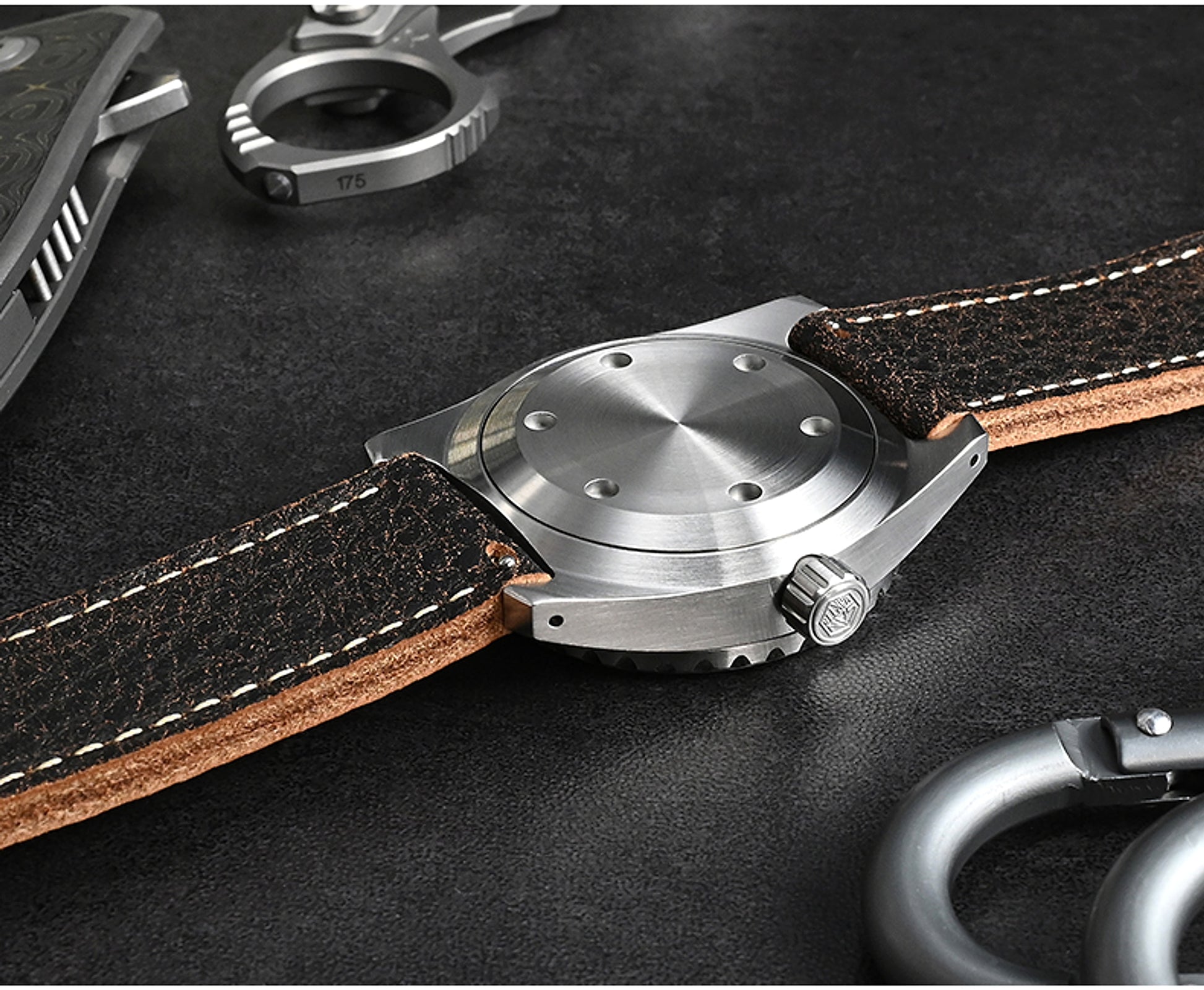 San Martin - Men's Stainless Steel Diving Automatic Mechanical Sports Watch - enhanced image 6