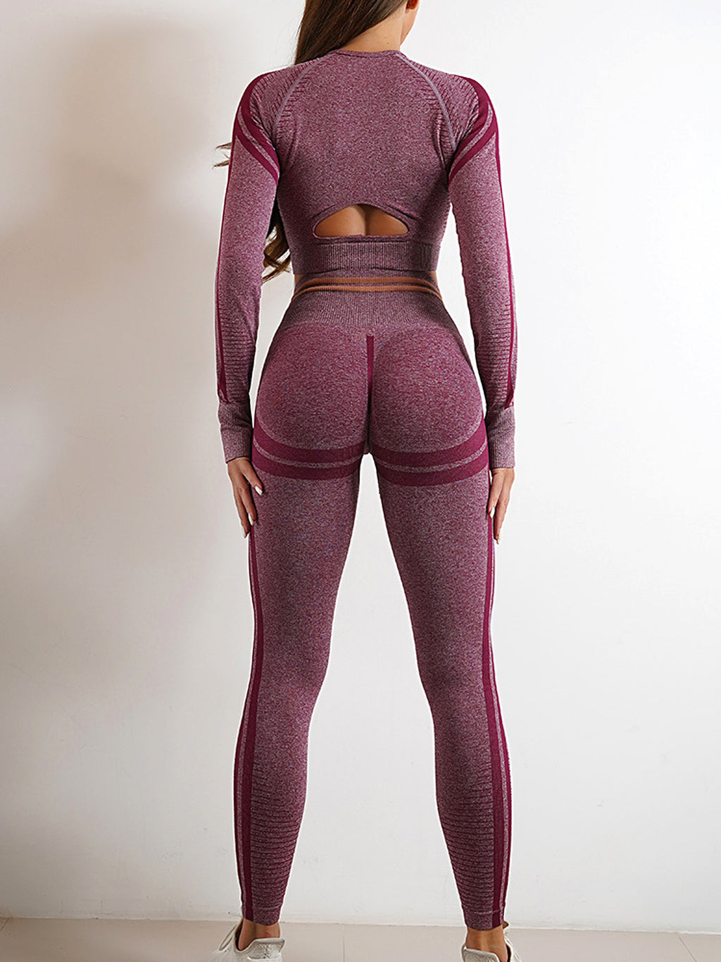 Seamless Yoga Fitness Leggings - enhanced image 6