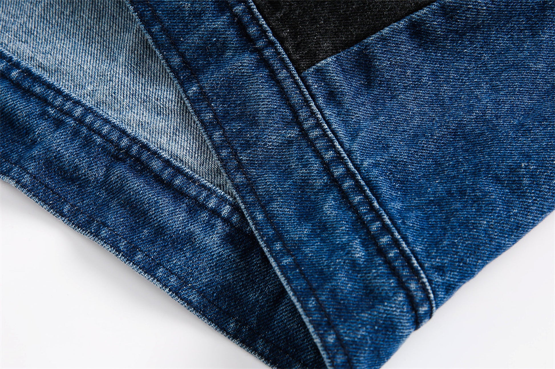 Side Stripe Stitching Loose Denim Jacket Men And Women European And American - enhanced image 6