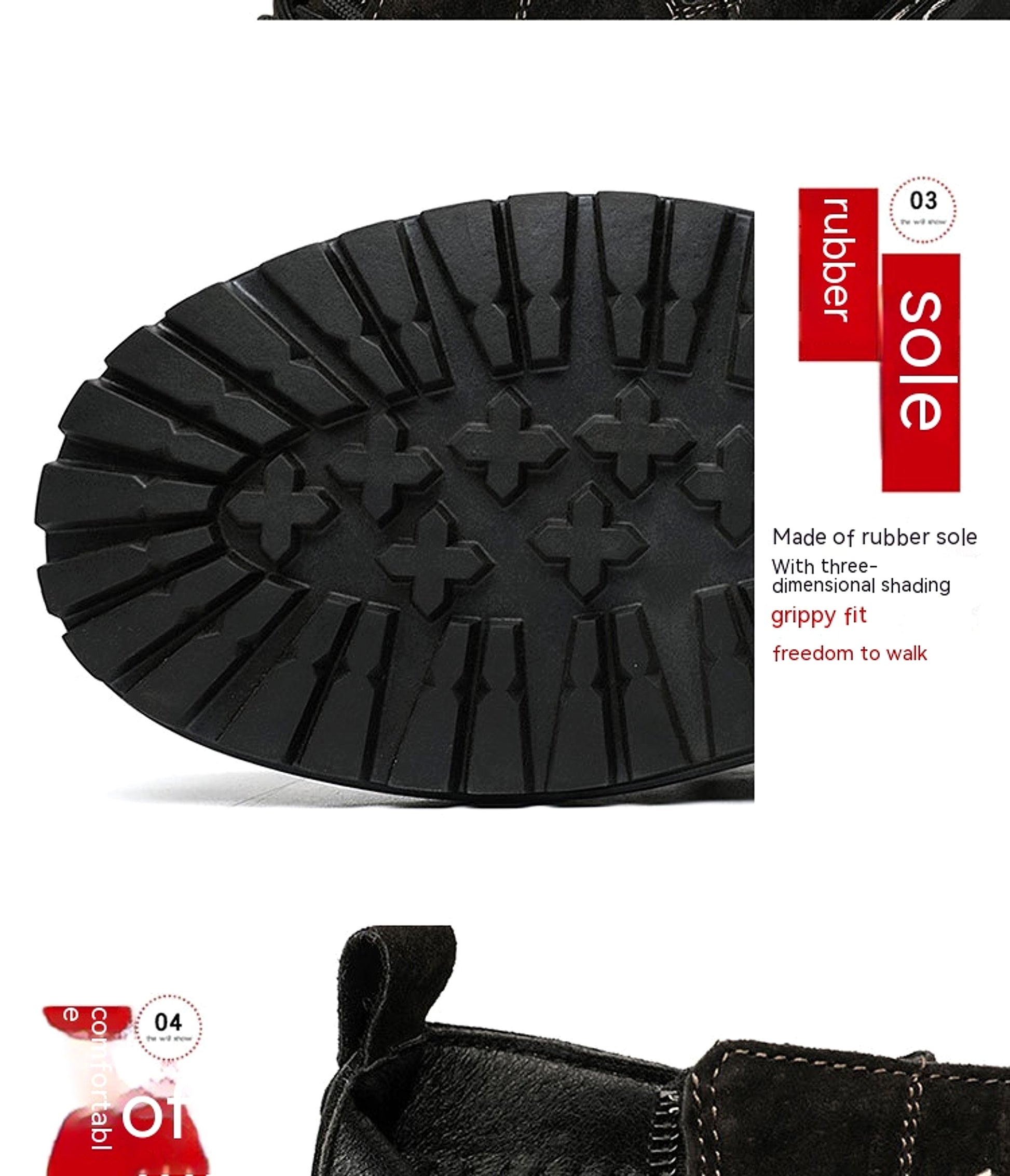 Side Zipper Seven-hole Super Popular Ins High Street Fashionable Handsome Ankle Boots - enhanced image 6