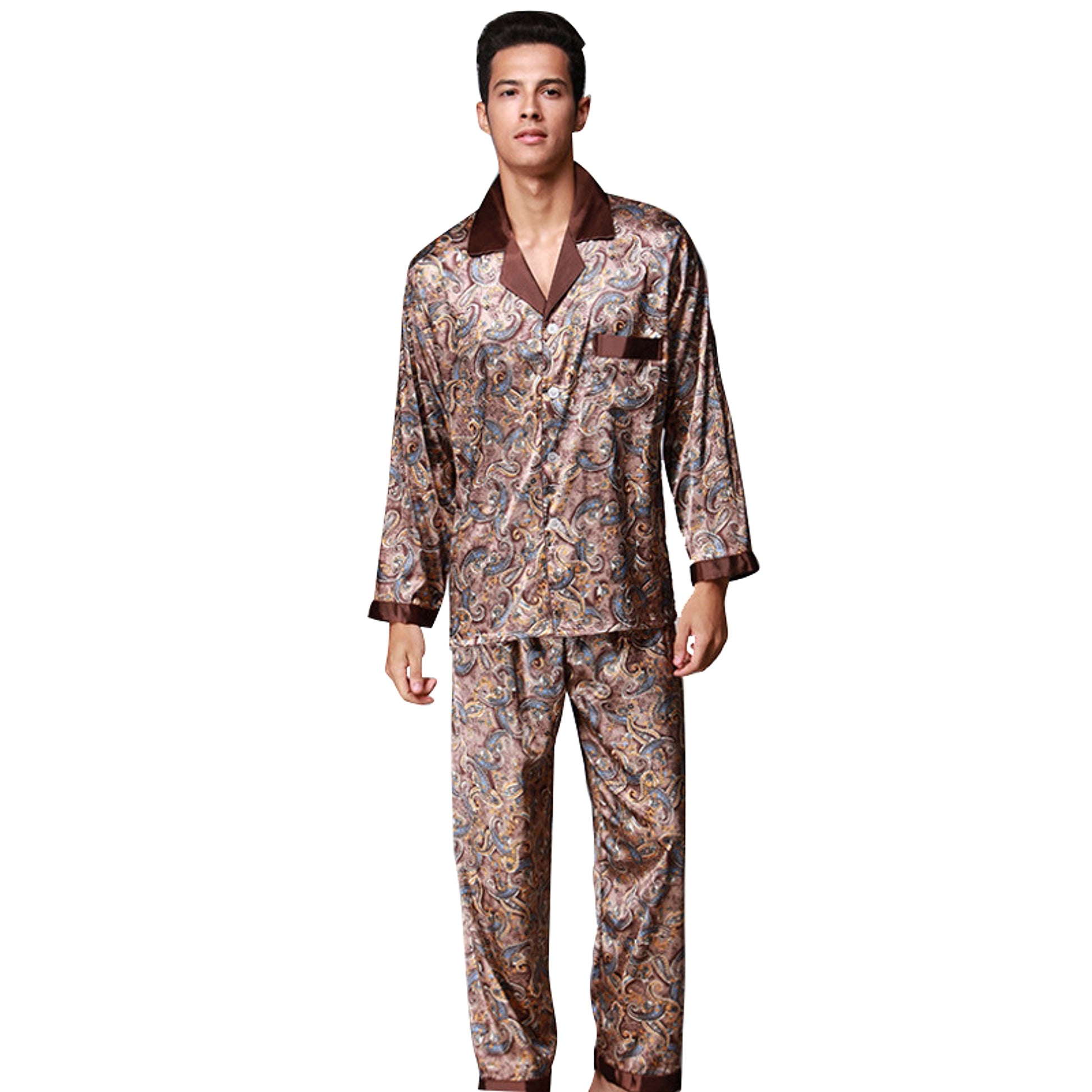 Silk pajamas set - enhanced image 6