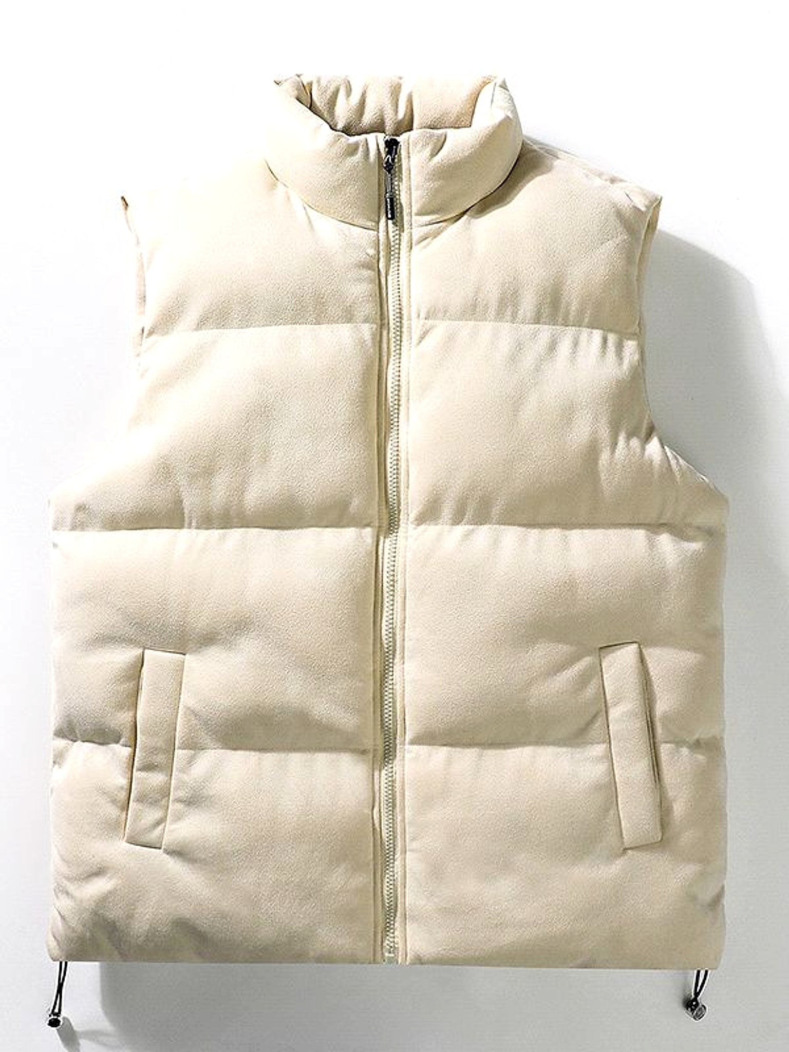 Simple Stand-up Collar Cotton-padded Clothes Vest For Men - enhanced image 6
