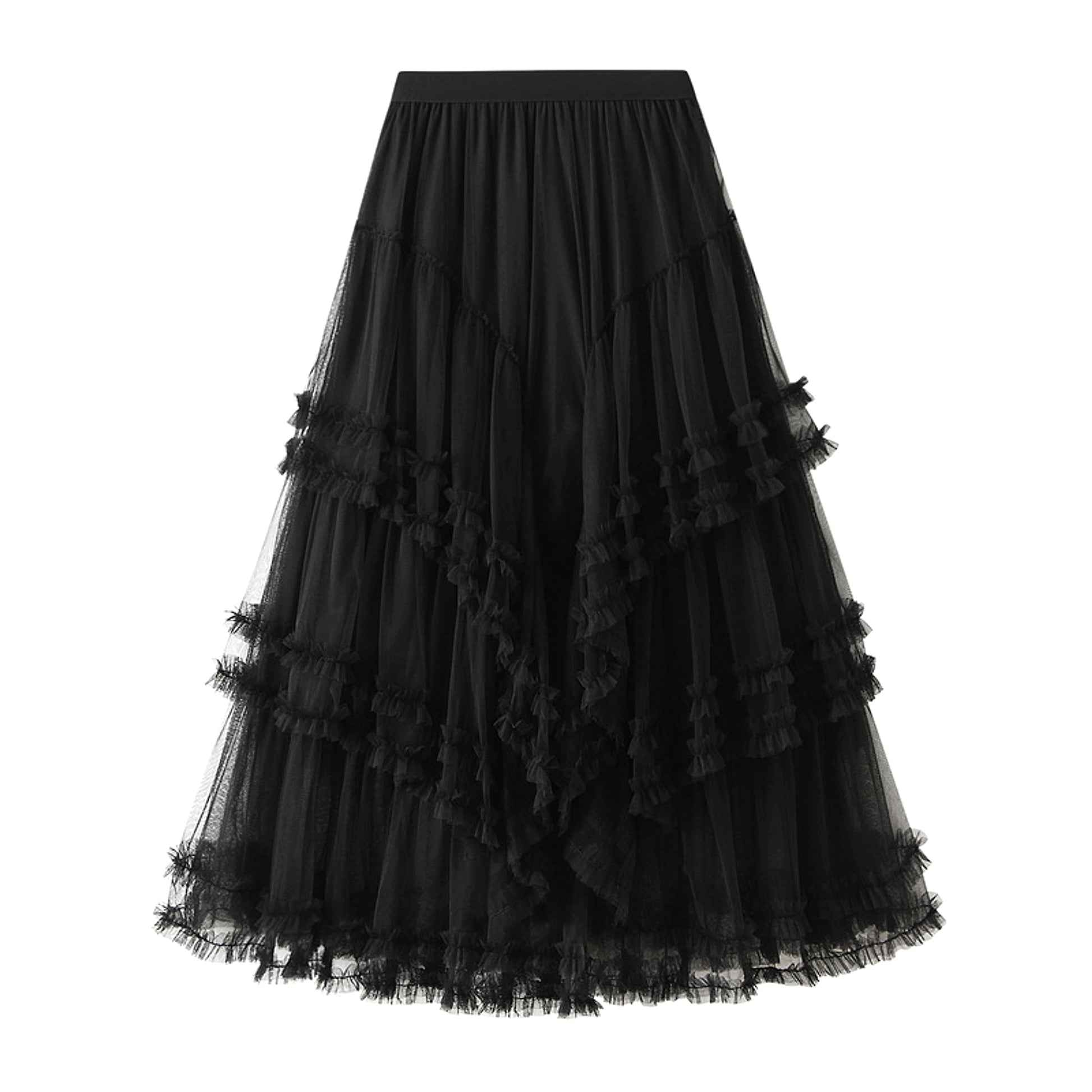 Slimming Multi-layer High-grade Gauze Skirt High-grade Skirt - enhanced image 6