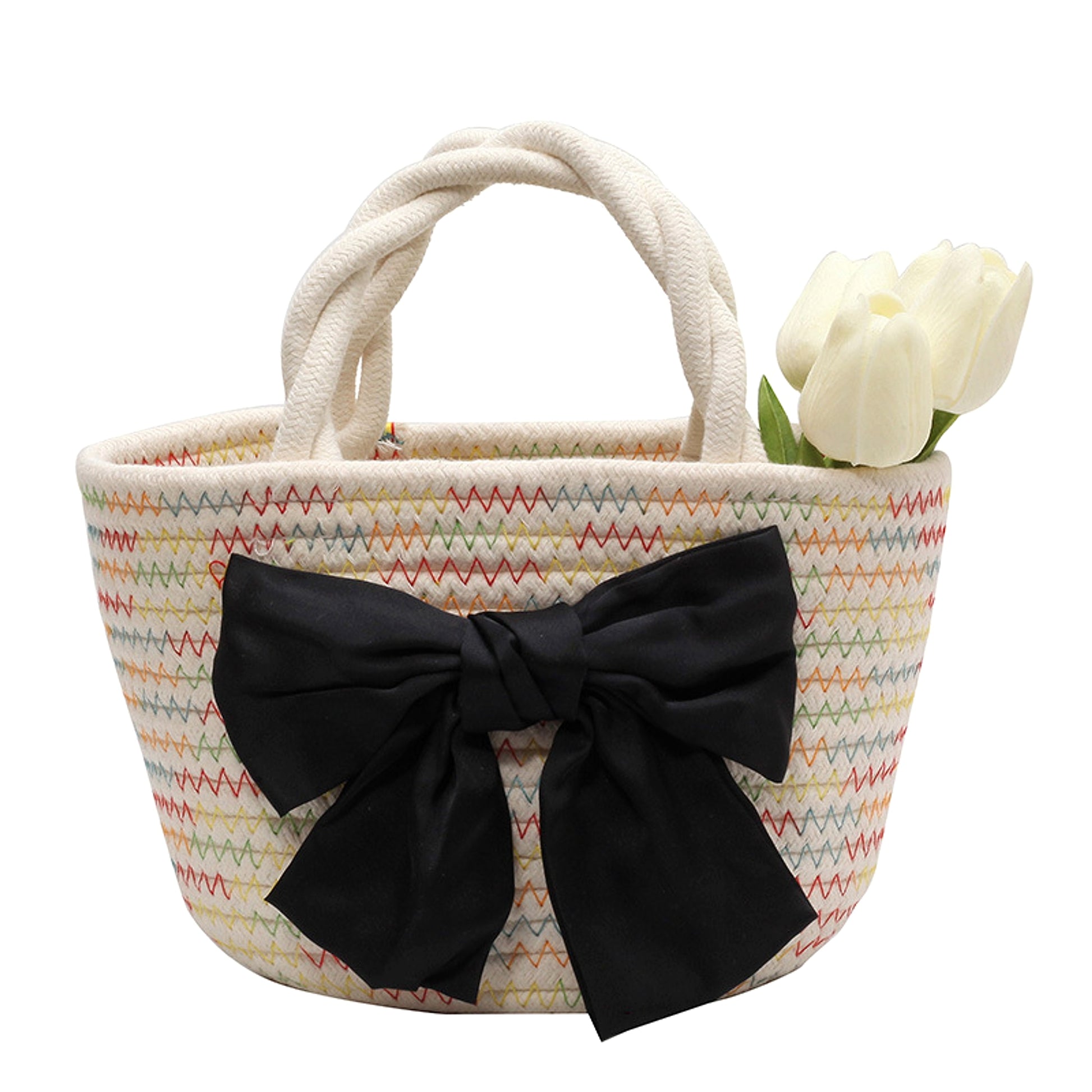 SolunaWeave™ – Petite Bow Beach Tote - enhanced image 6