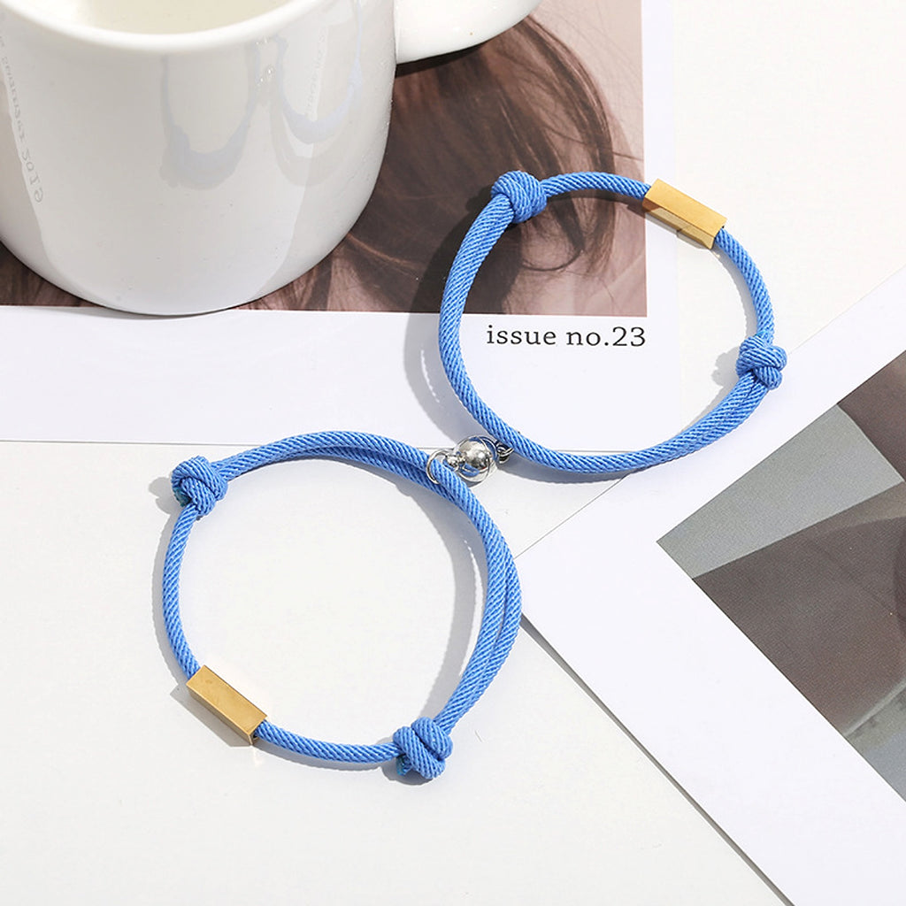 Magnetic Engraved Couple Bracelet – Stay Connected, Always! - enhanced image 6