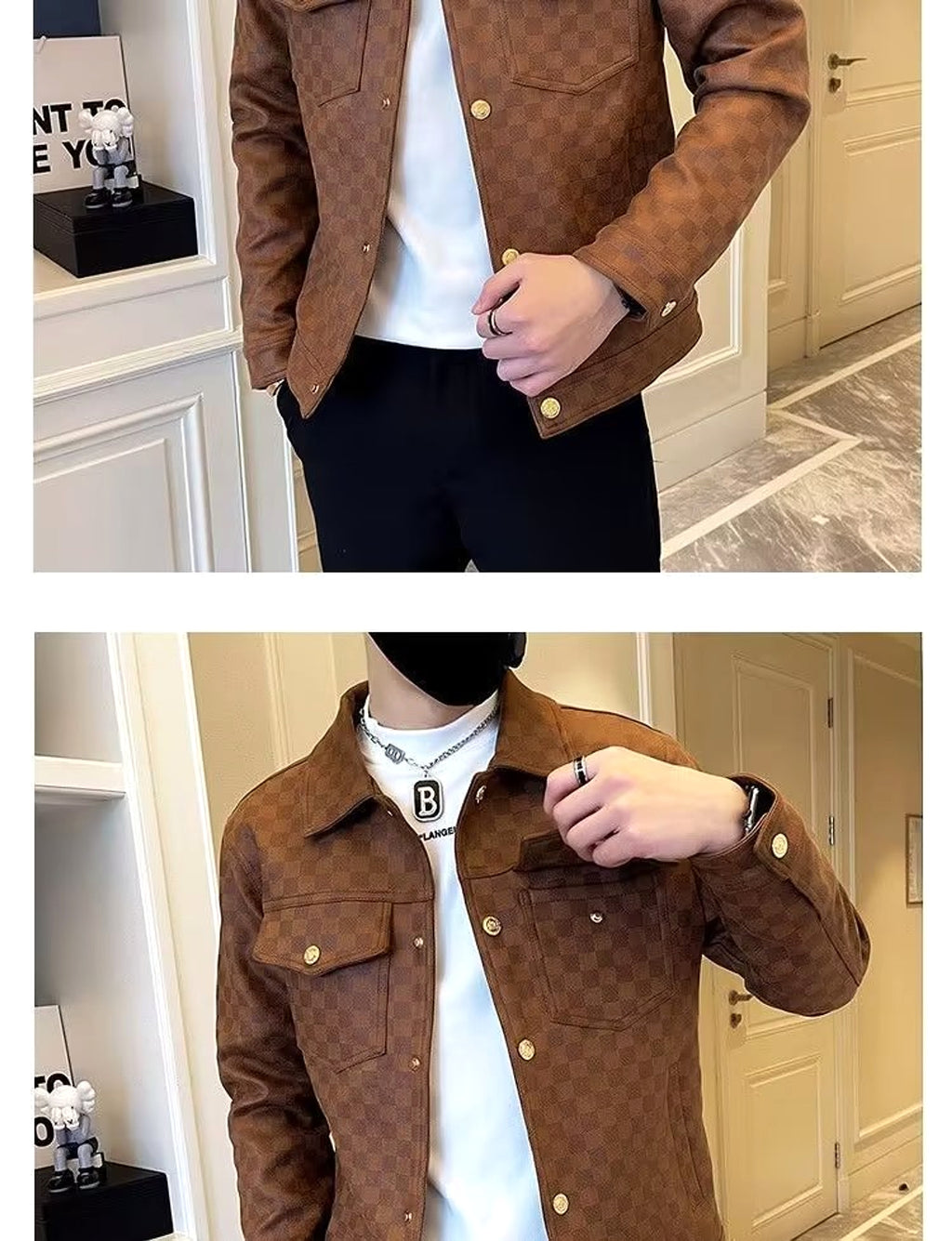 Spring And Autumn Collar Jacket Fashion Men - enhanced image 6