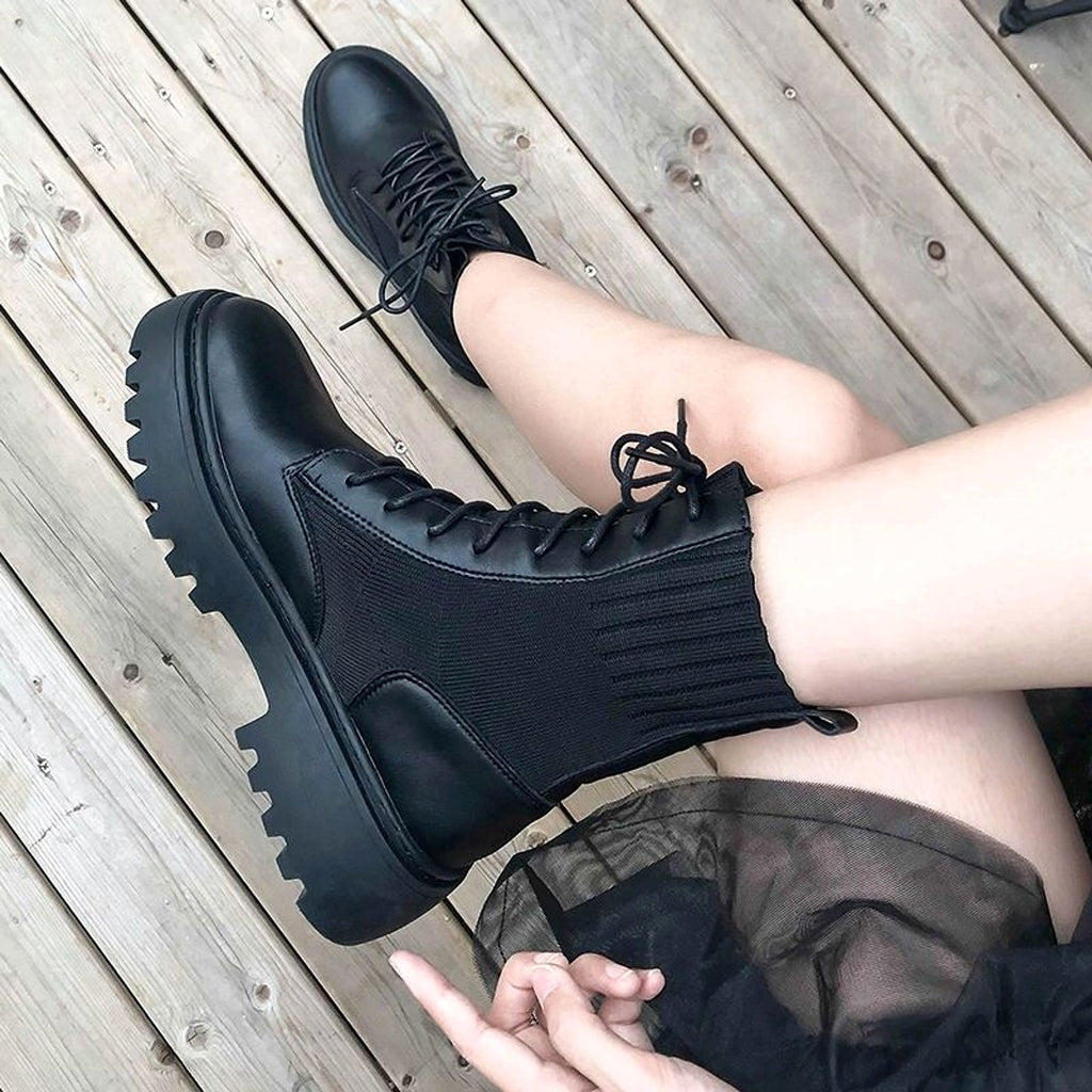Spring and Autumn new English style Martin boots Women - enhanced image 6