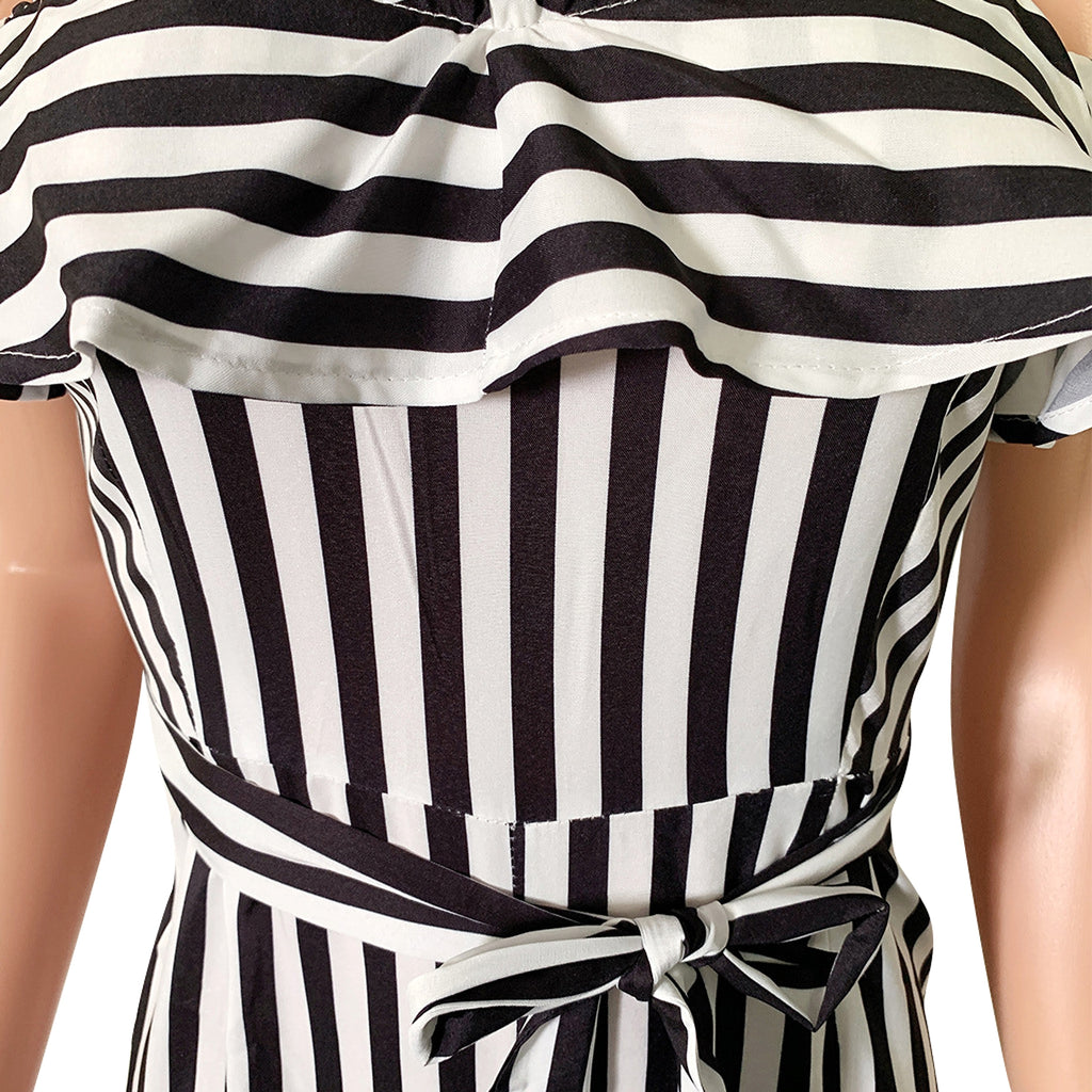 striped jumpsuit - enhanced image 6