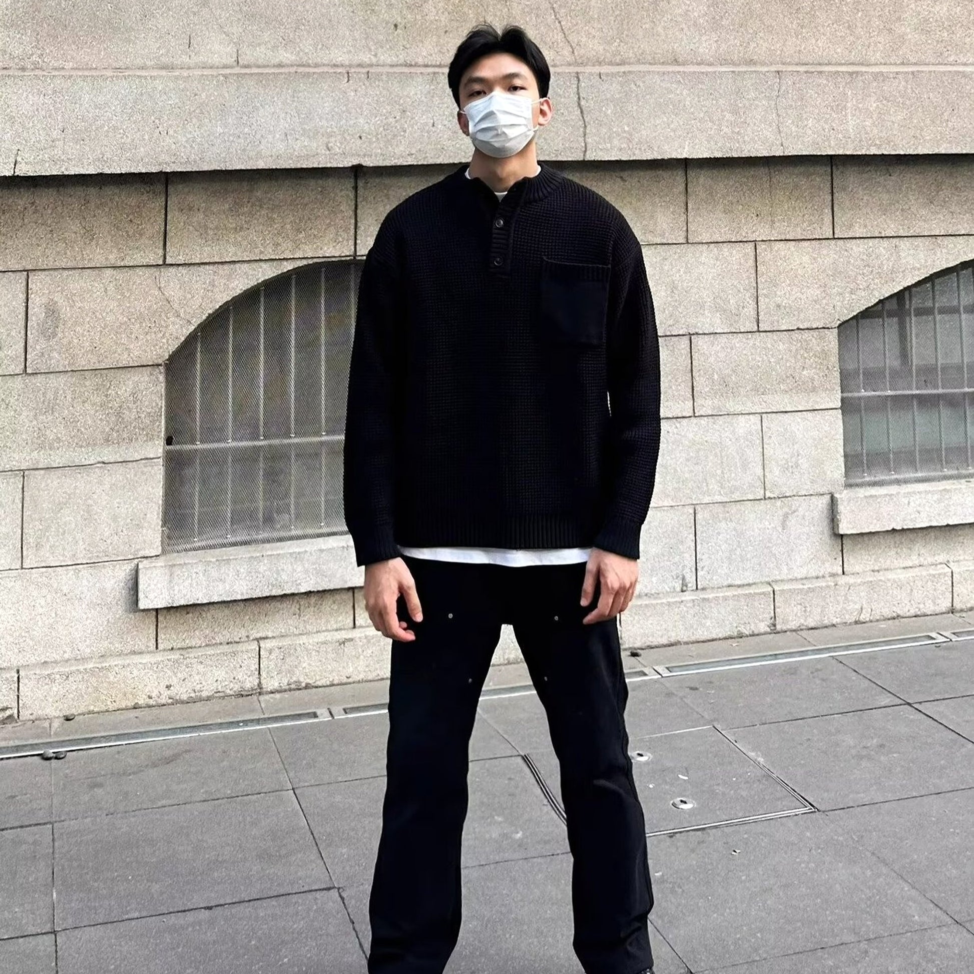 Sweater Men's Long-sleeved Knitted Top - enhanced image 6
