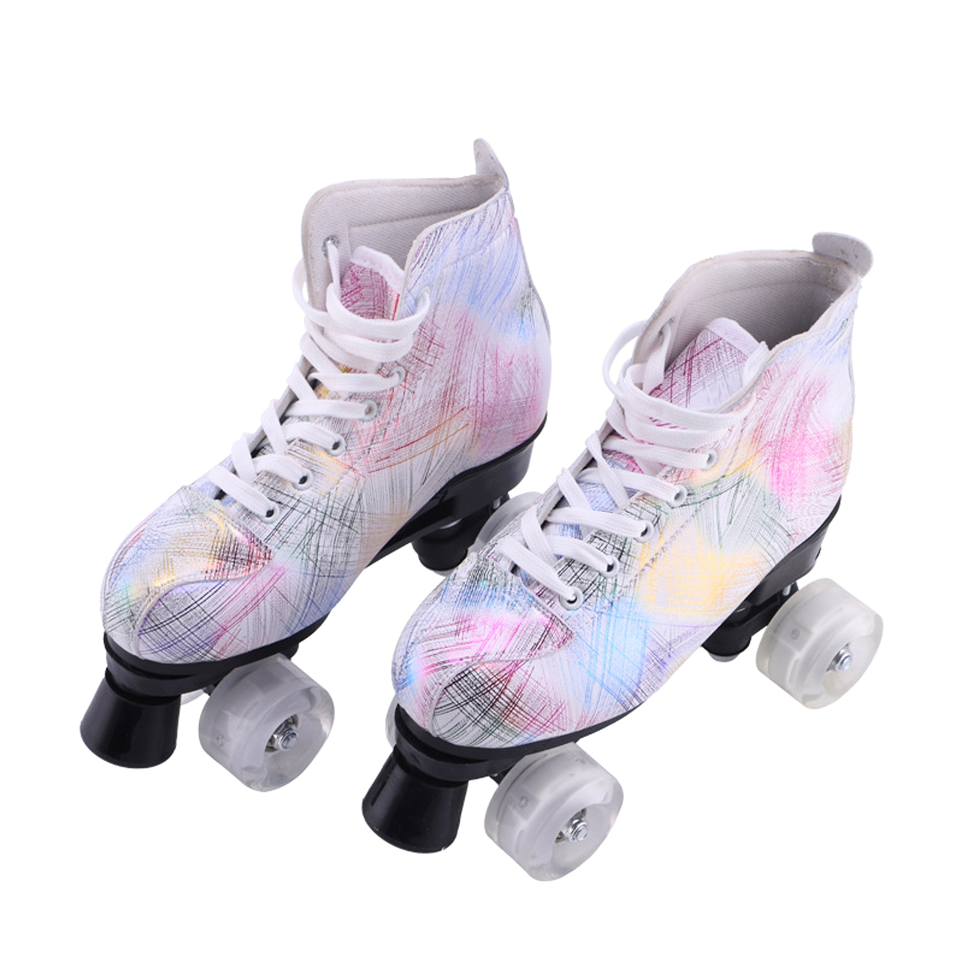 Symphony Feather Double Row Skates Adult Roller Skates Four Roller Skating Flash Skates - enhanced image 6