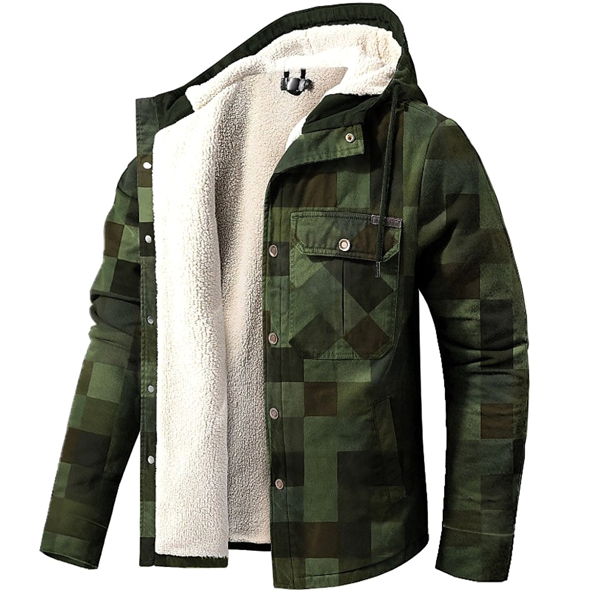 Thickened Loose Men's Clothing Fleece Jacket - enhanced image 6