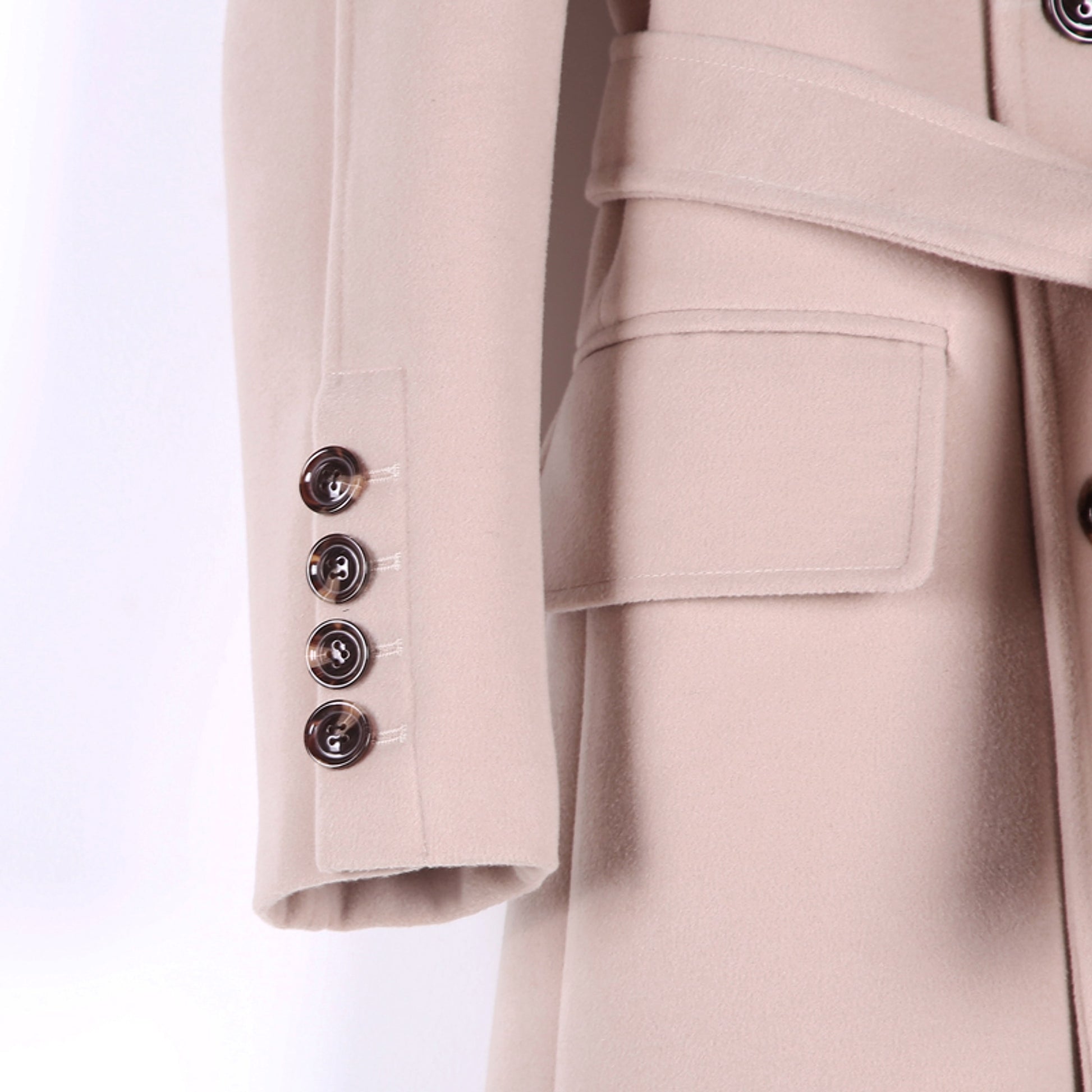 Trench Coat With Belt For Men - enhanced image 6