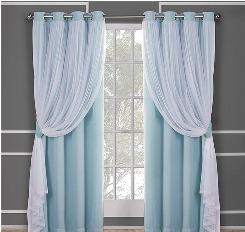 Velura™ – Double Layer Lace-Trim Blackout Curtain - enhanced image 6