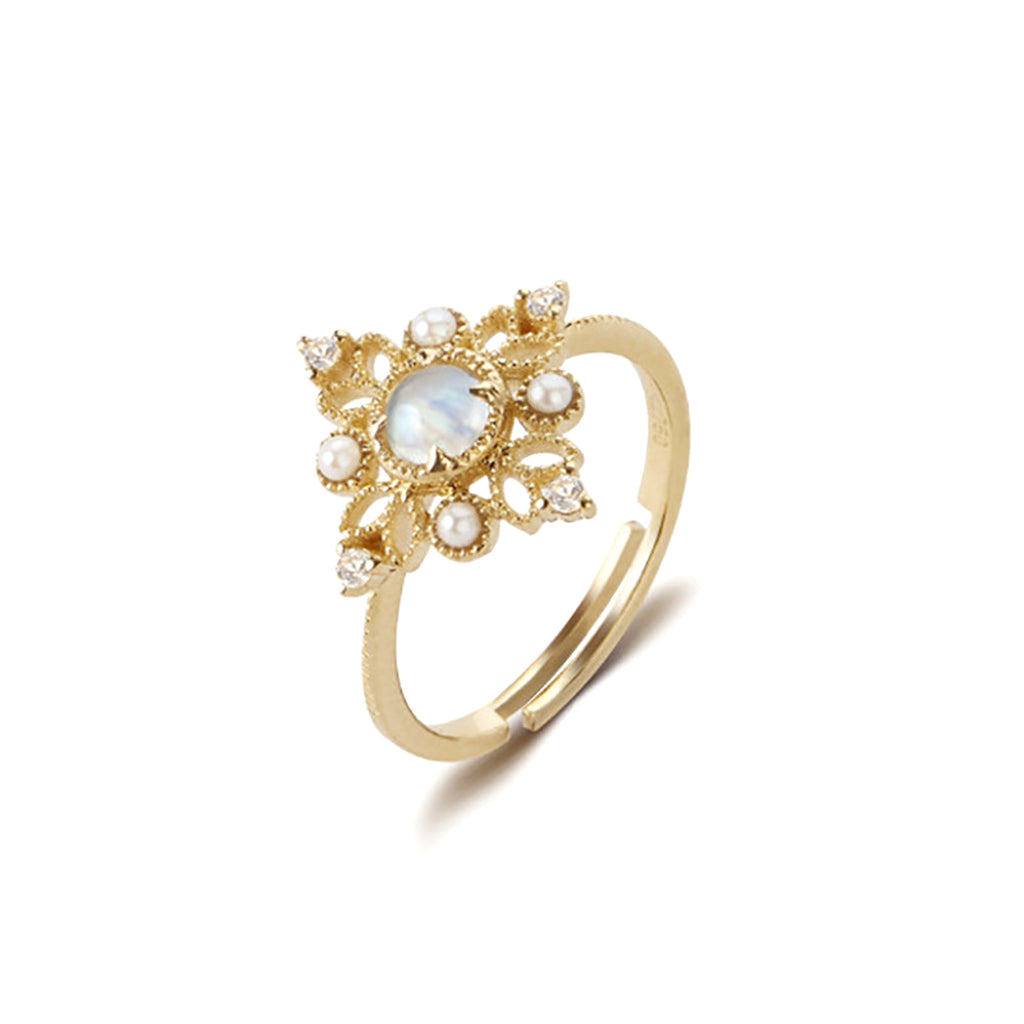 LuxeJewels™ – Ethereal Moonstone Pearl Ring - enhanced image 6