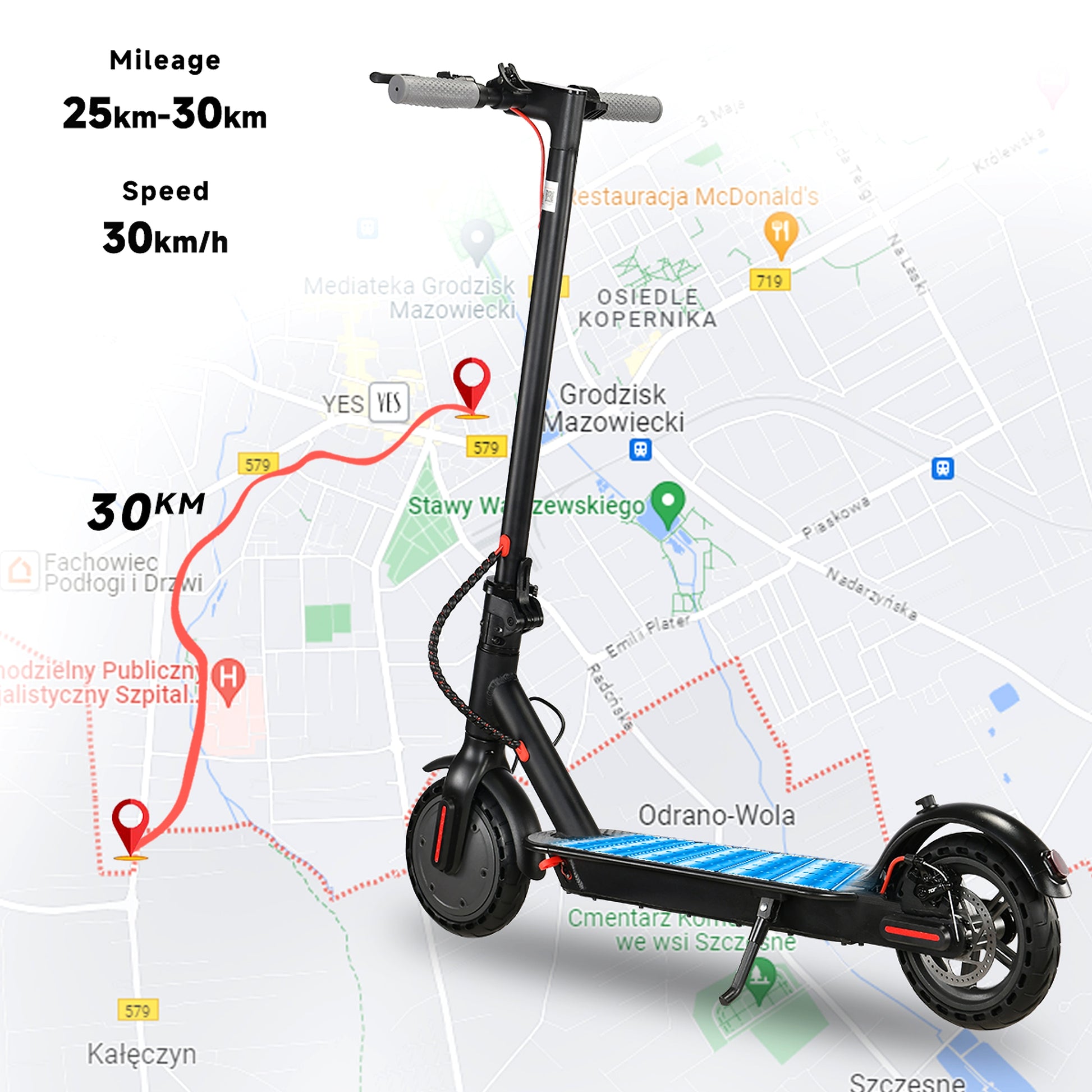 VoltStrider™ Esprit Urban Eight – Smart Electric Scooter (36V, IP-App-Control) - enhanced image 6
