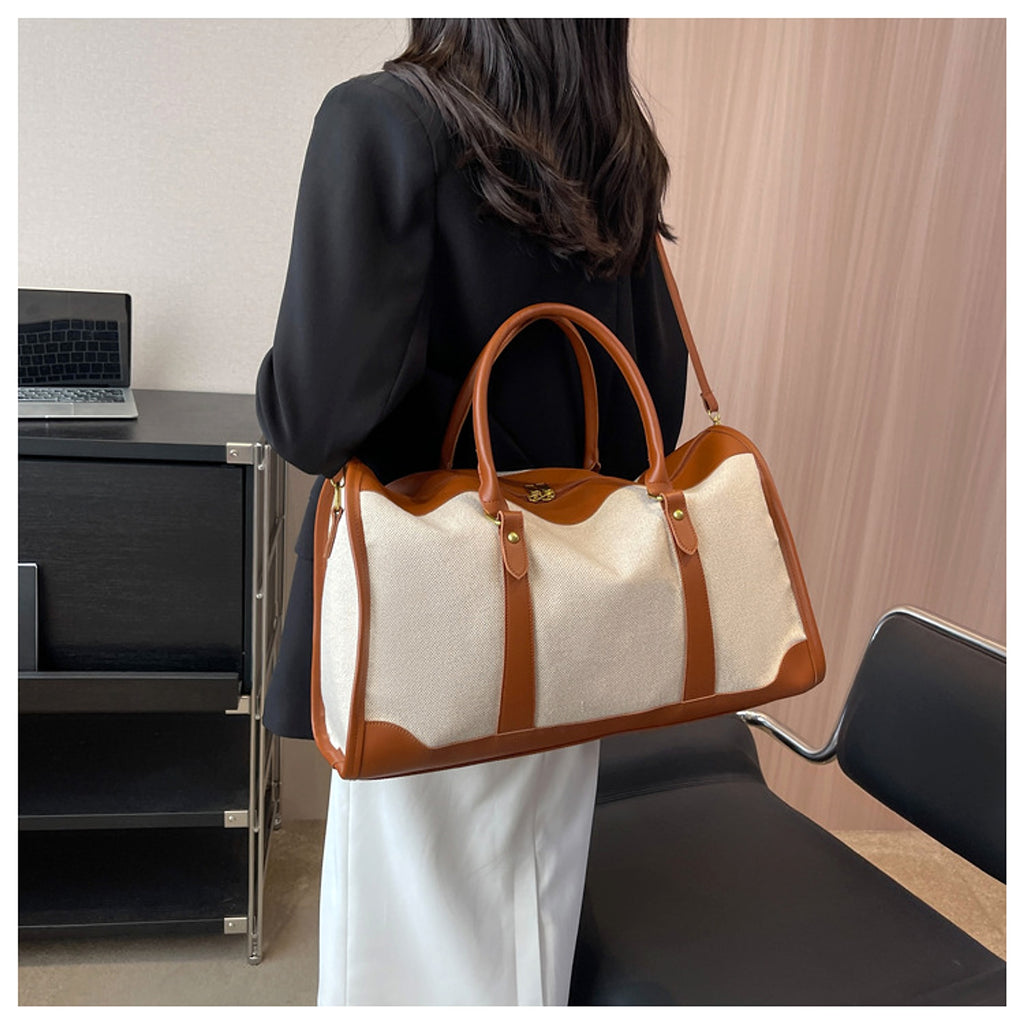 Voyagera™ – Canvas Travel Tote Bag (Large Capacity) - enhanced image 6