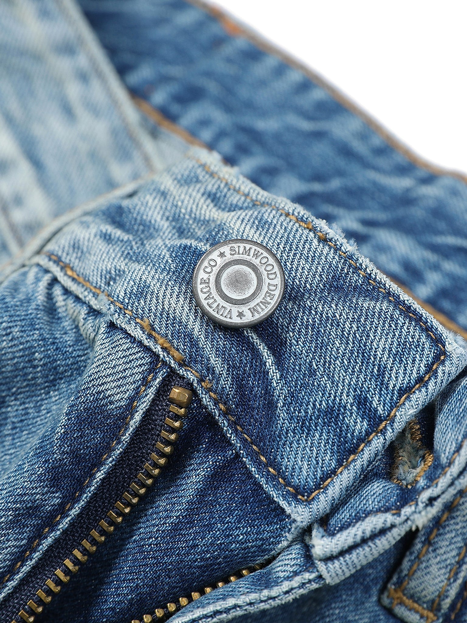 Washed Micro-elastic Frayed Cropped Jeans Men - enhanced image 6